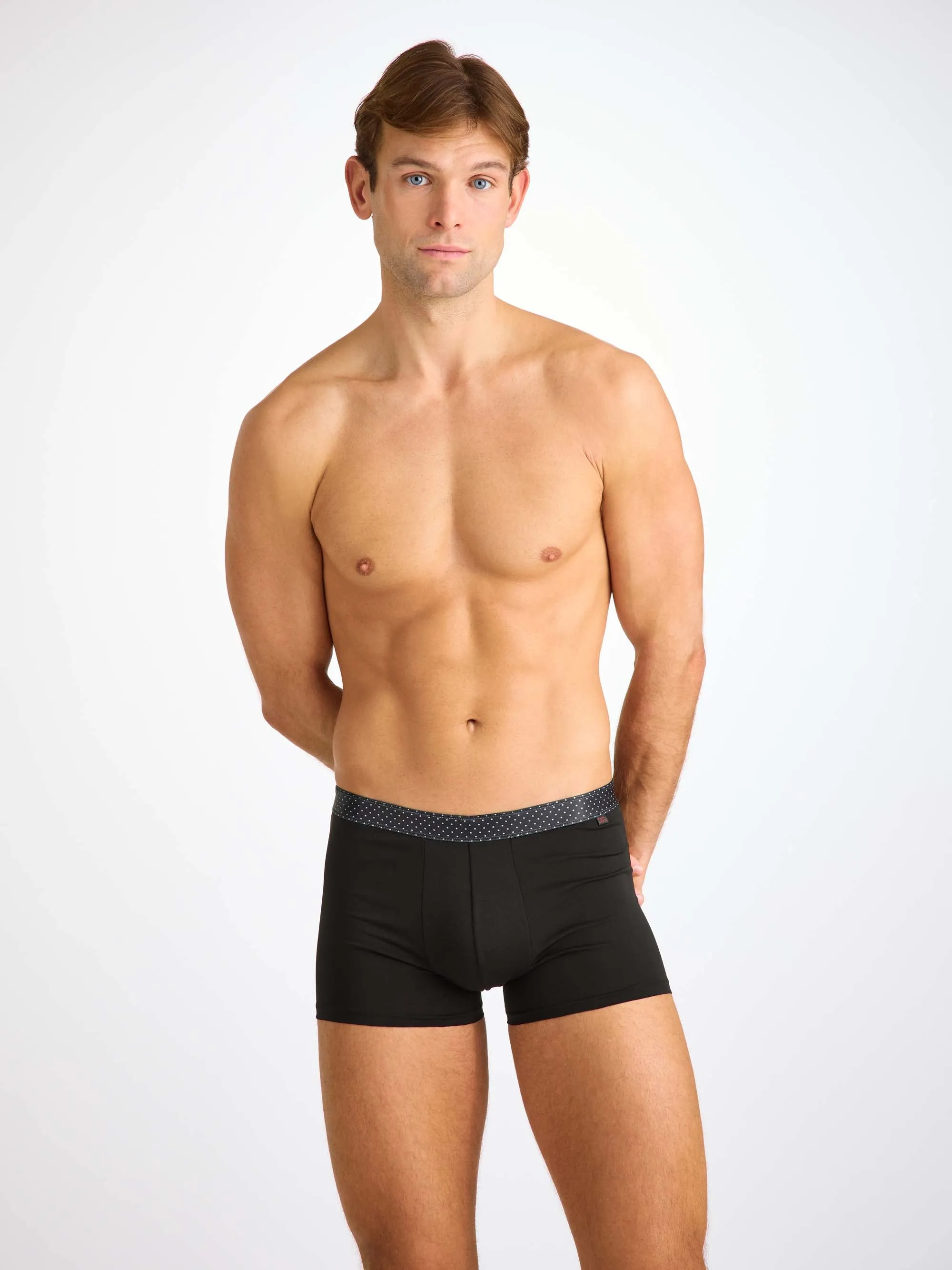Men's Boxer Briefs Band 65 Pima Cotton Stretch Black sold by Derek Rose product image thumbnail 2