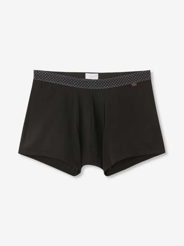 Men's Boxer Briefs Band 65 Pima Cotton Stretch Black sold by Derek Rose