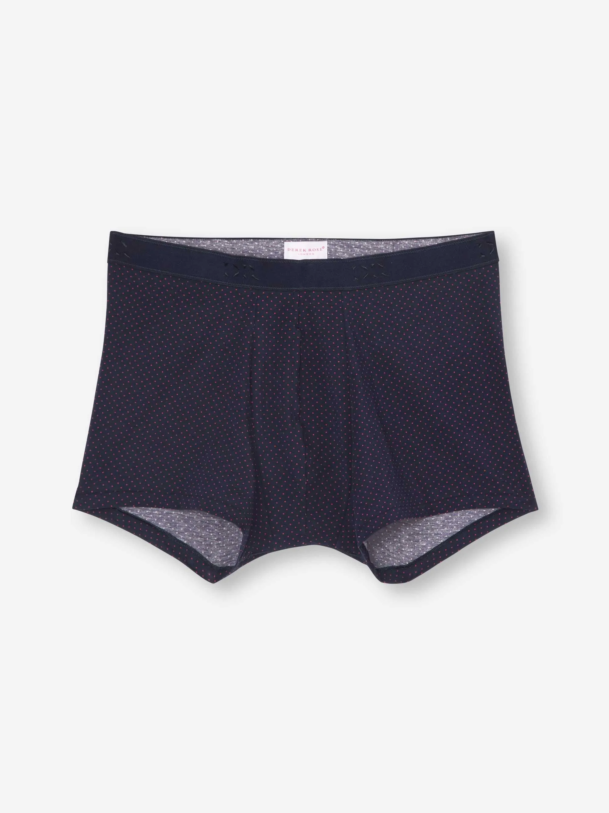 Men's Boxer Briefs Cotton Navy Micro Dot Print sold by Derek Rose