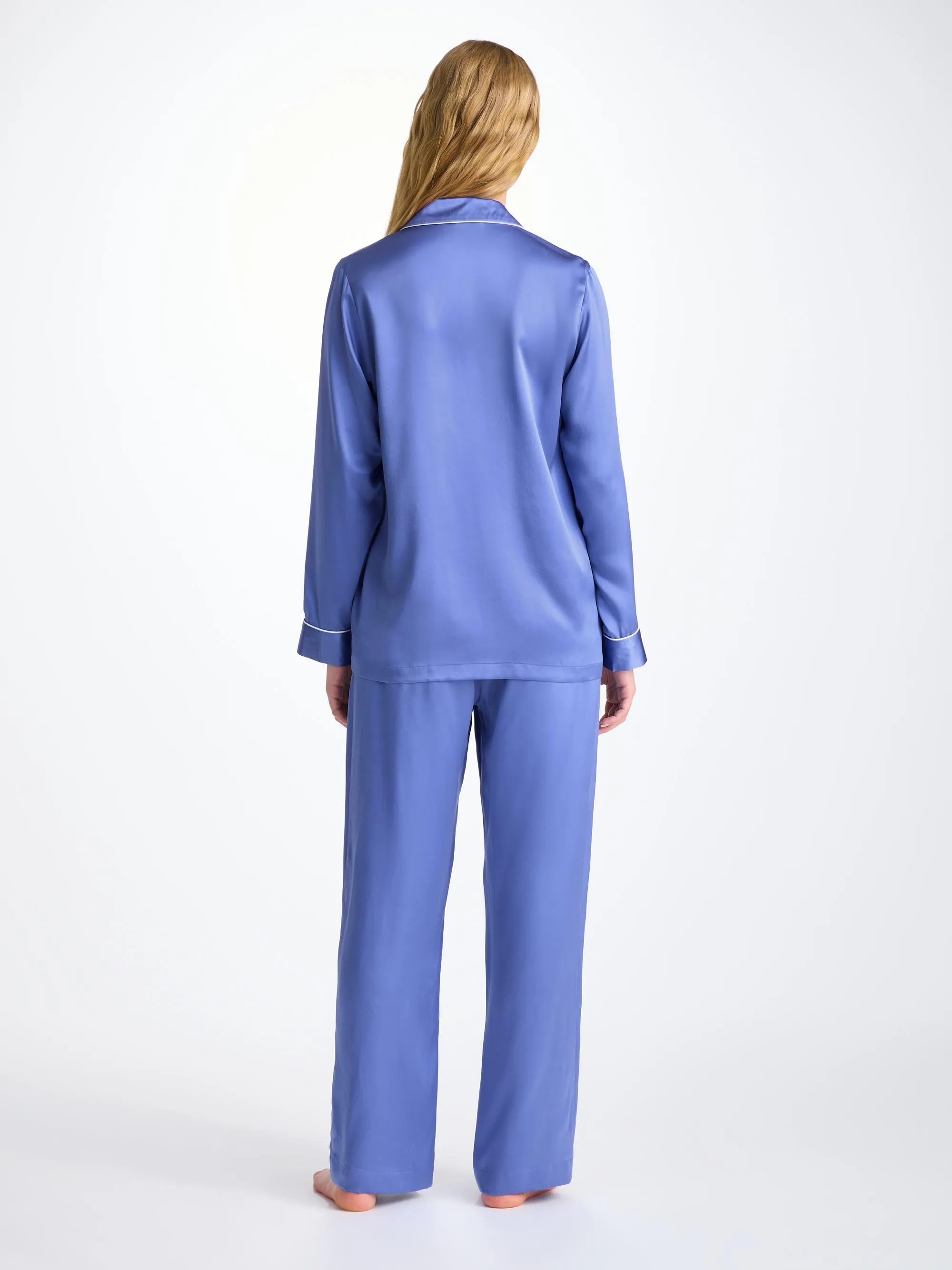 Women's Pajamas Bailey Silk Satin Amethyst sold by Derek Rose product image thumbnail 4