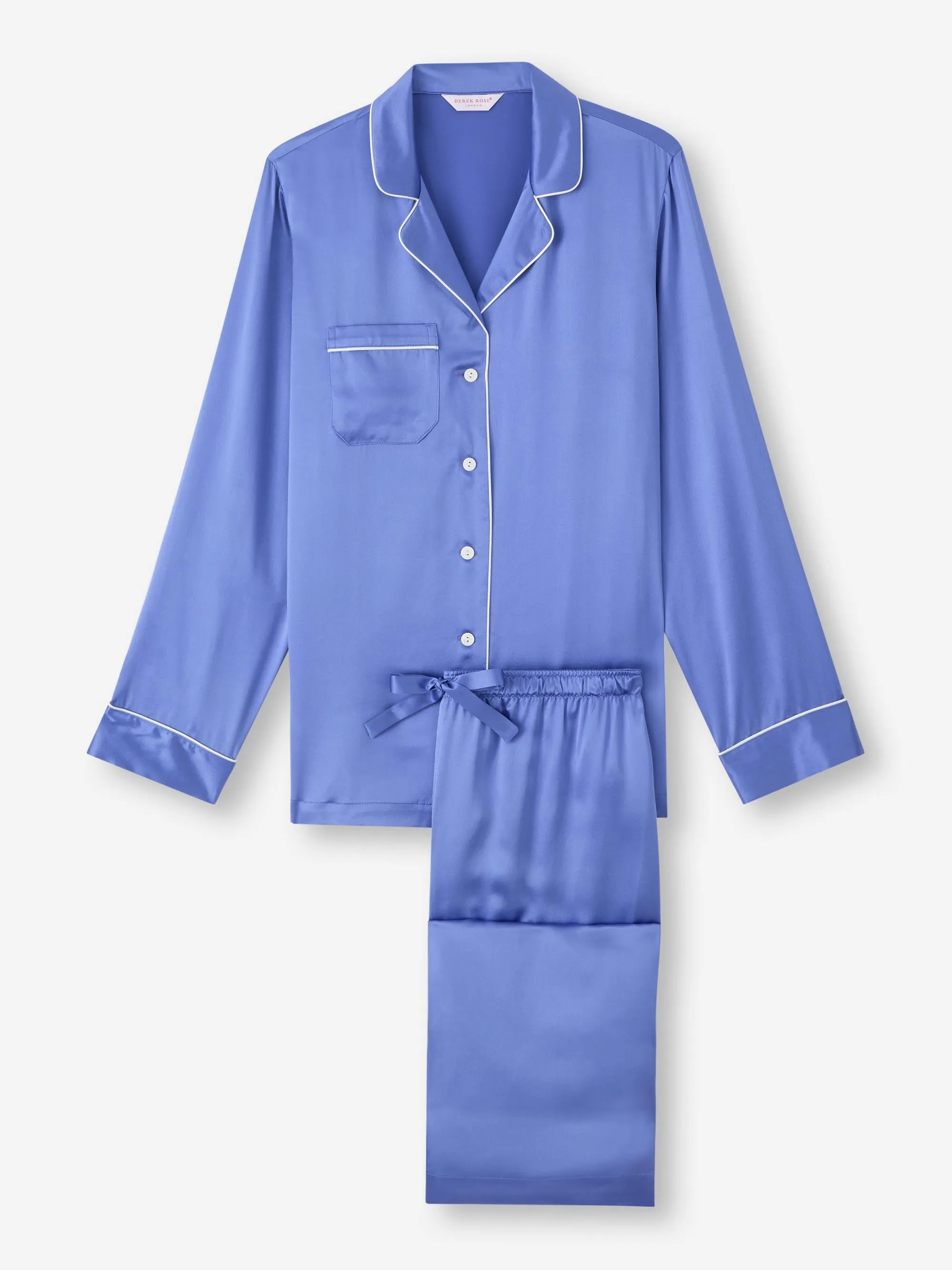 Women's Pajamas Bailey Silk Satin Amethyst sold by Derek Rose product image thumbnail 2