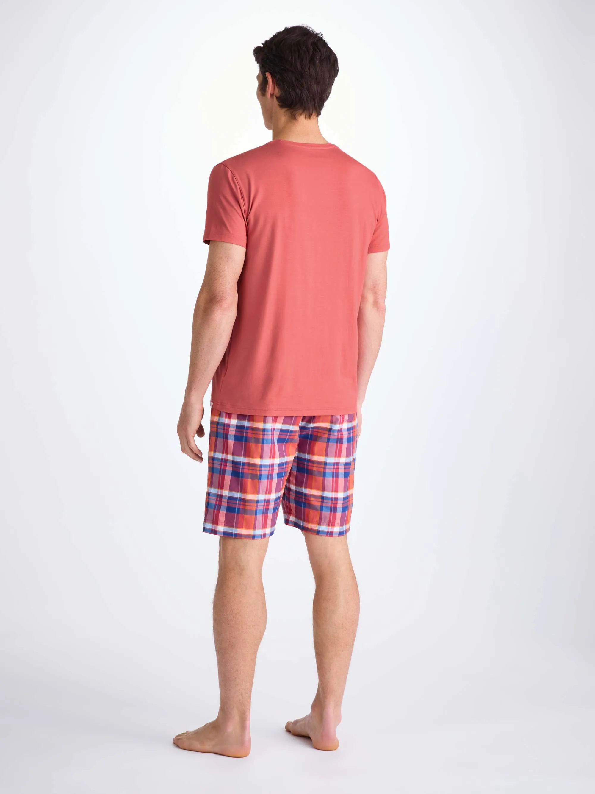 Men's T-Shirt Basel Micro Modal Stretch Apple Red sold by Derek Rose product image thumbnail 4