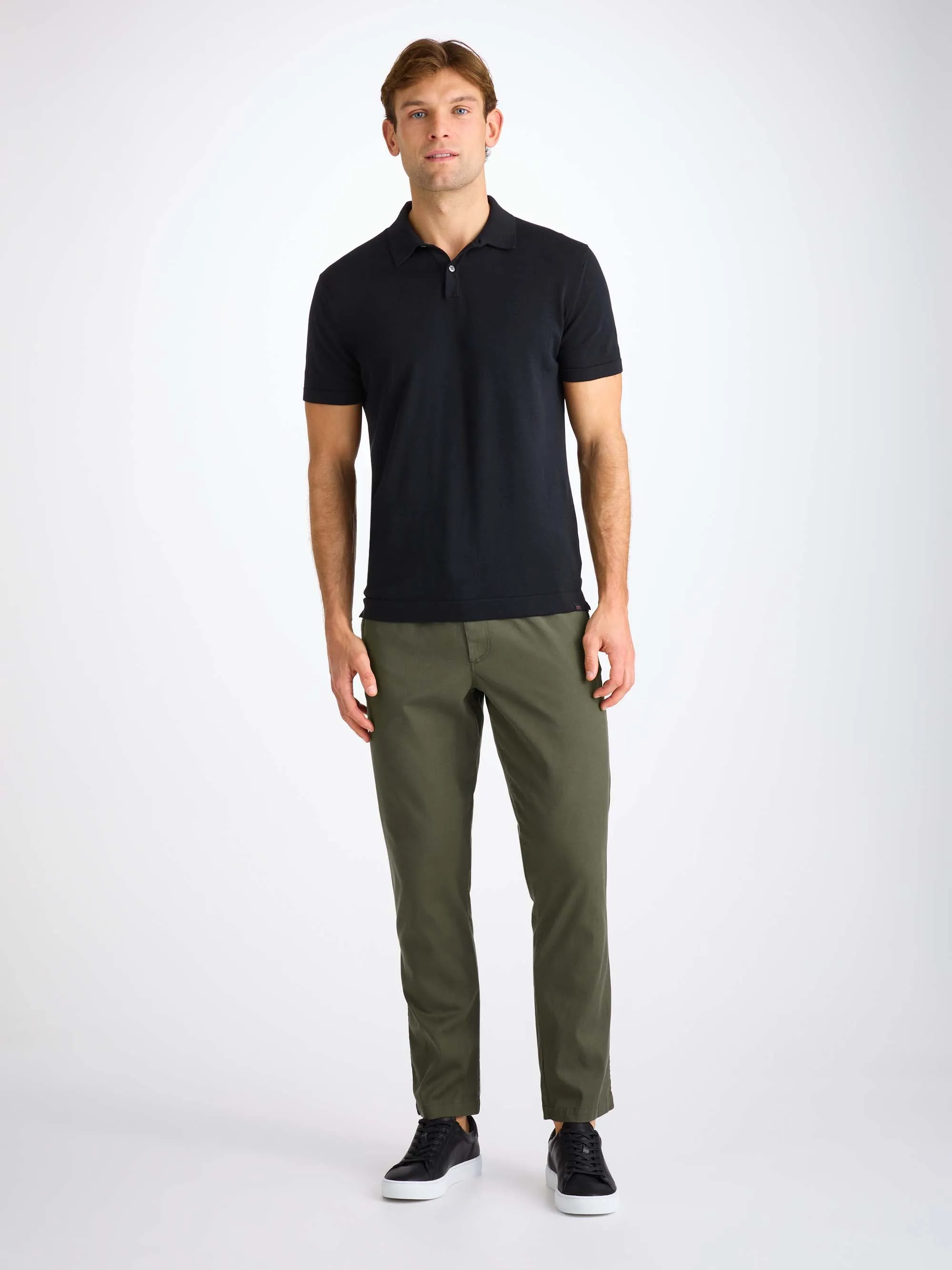 Men's Pants Harris Lyocell Cotton Khaki sold by Derek Rose product image thumbnail 3