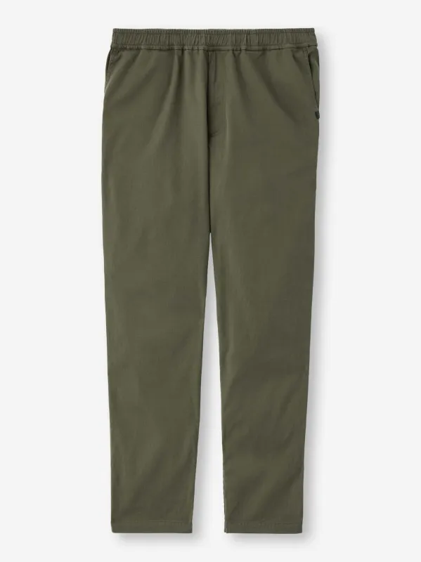 Men's Pants Harris Lyocell Cotton Khaki sold by Derek Rose