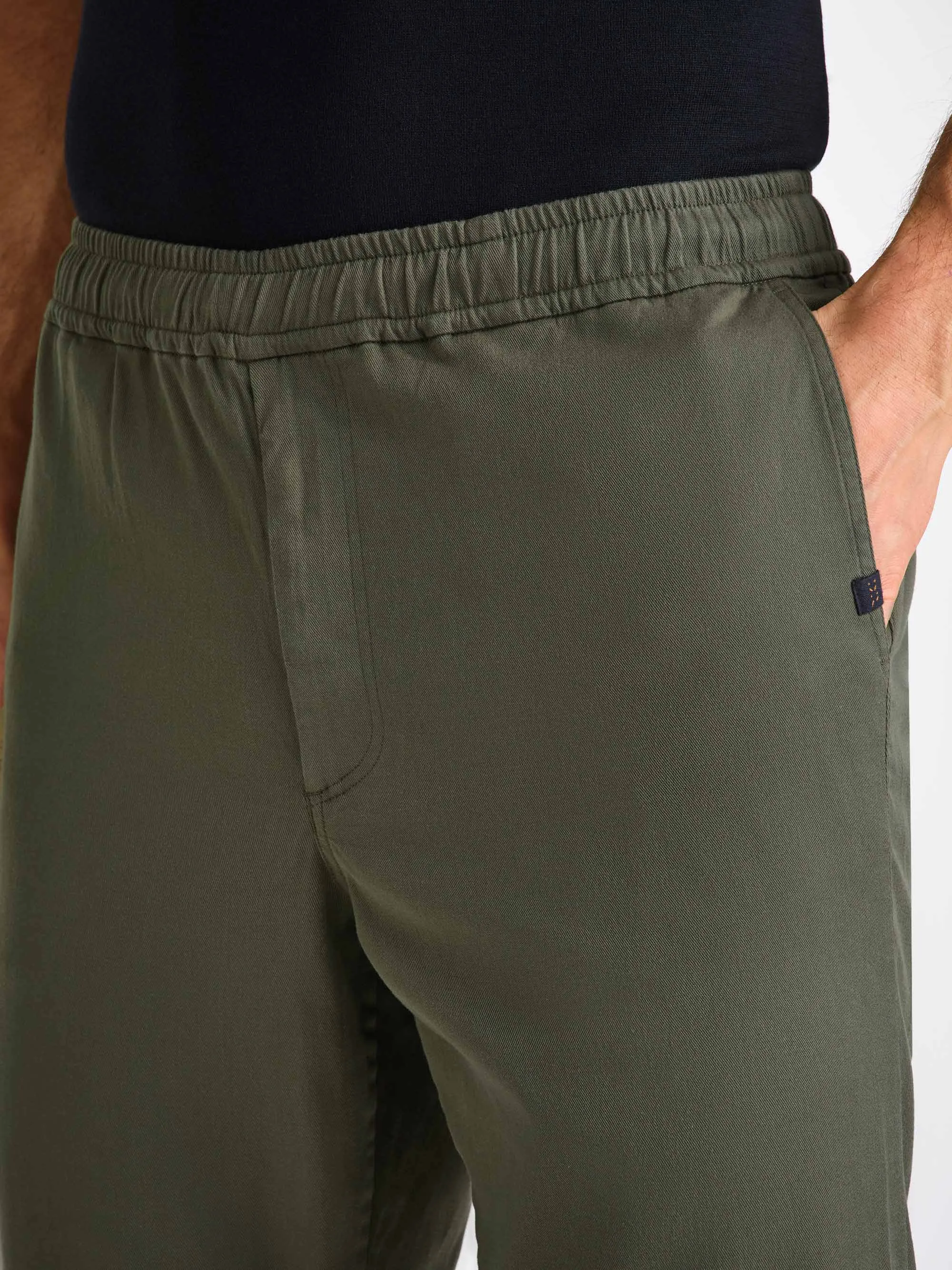 Men's Pants Harris Lyocell Cotton Khaki sold by Derek Rose product image thumbnail 5