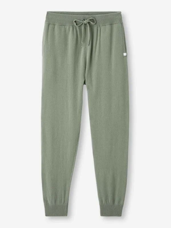 Men's Track Pants Finley Cashmere Sage Green sold by Derek Rose