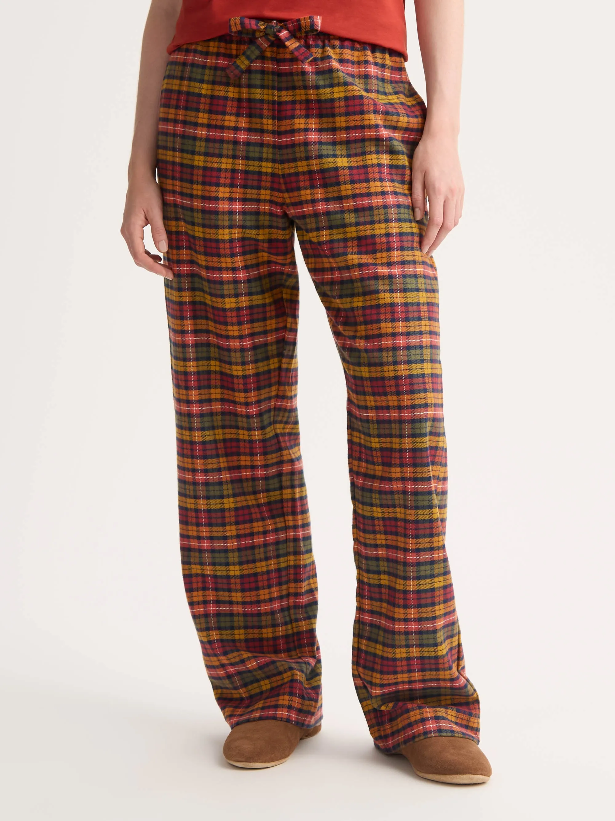 Women's Lounge Pants Kelburn Brushed Cotton Multicolor Check sold by Derek Rose product image thumbnail 4