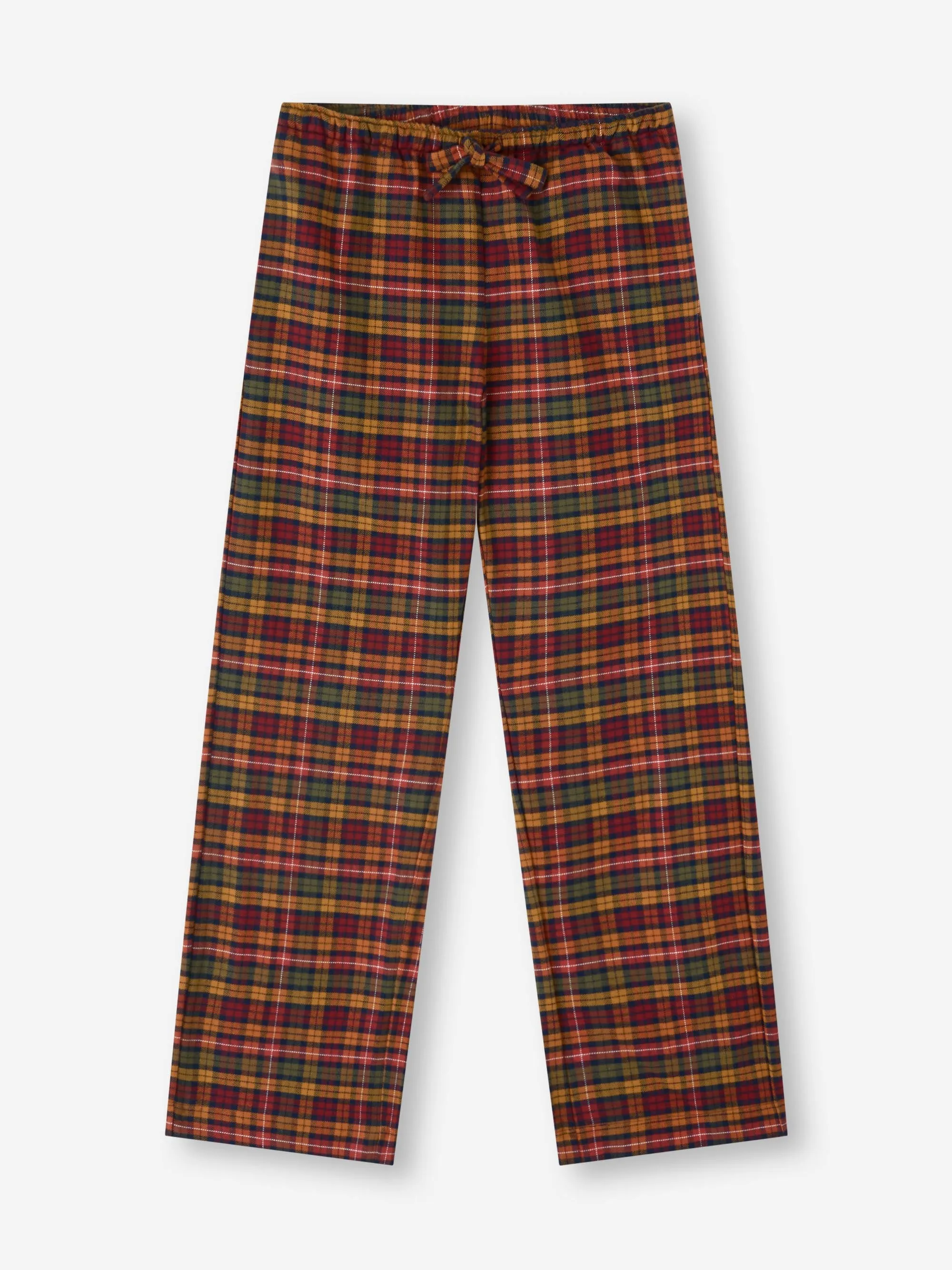 Women's Lounge Pants Kelburn Brushed Cotton Multicolor Check sold by Derek Rose