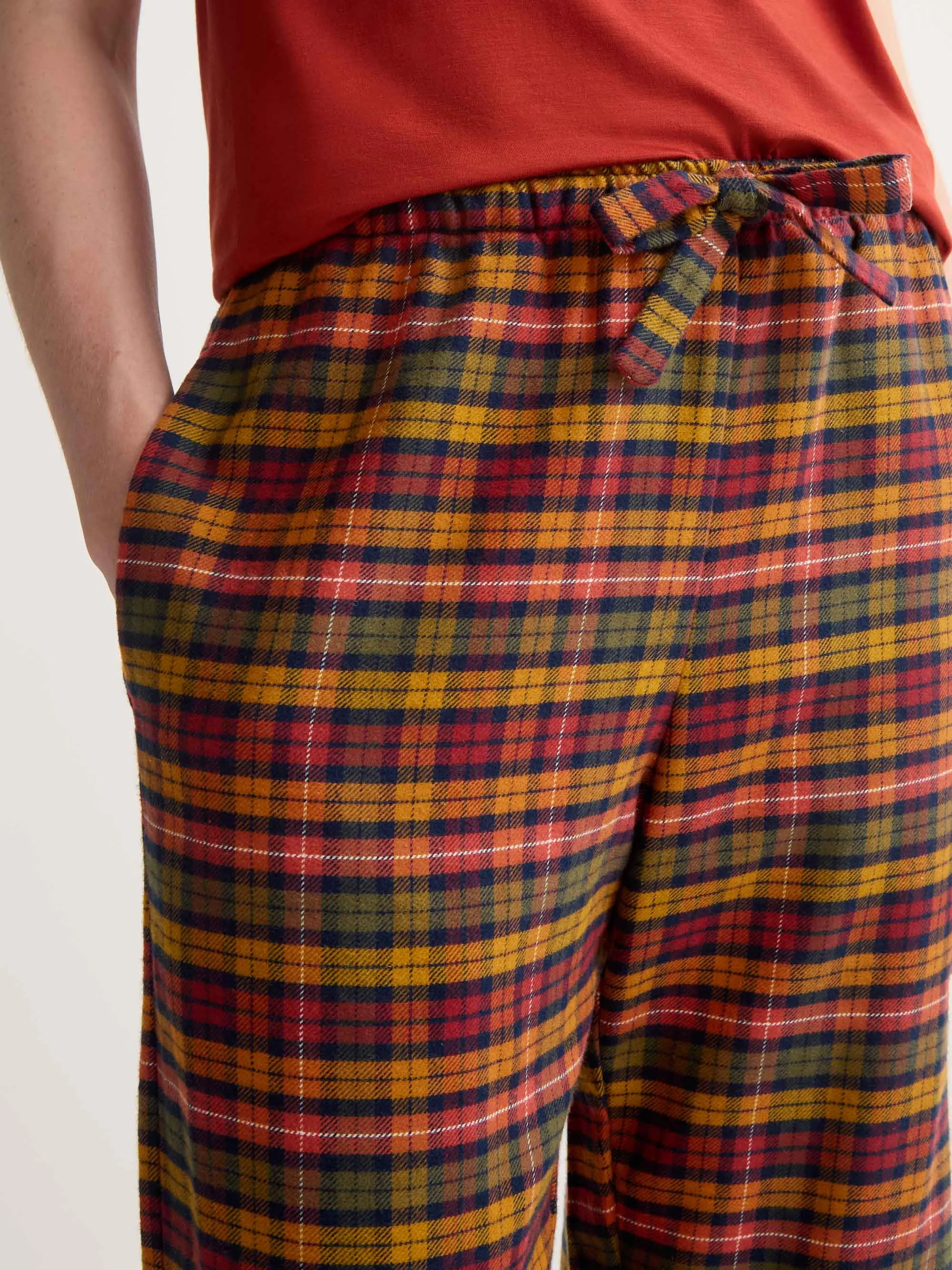 Women's Lounge Pants Kelburn Brushed Cotton Multicolor Check sold by Derek Rose product image thumbnail 5