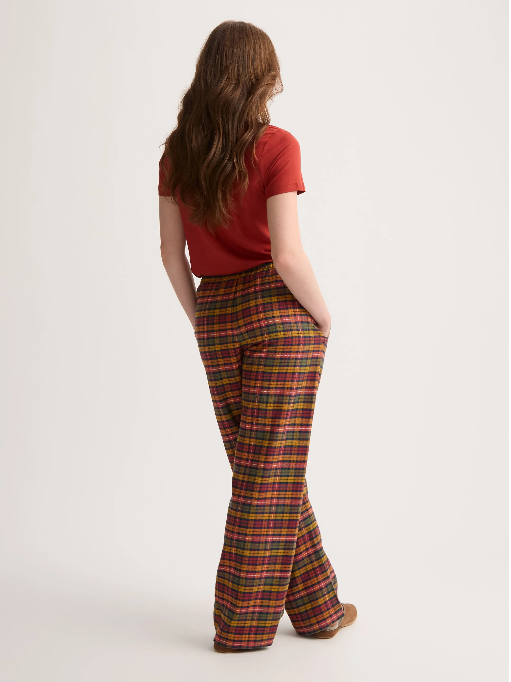 Women's Lounge Pants Kelburn Brushed Cotton Multicolor Check sold by Derek Rose product image thumbnail 3