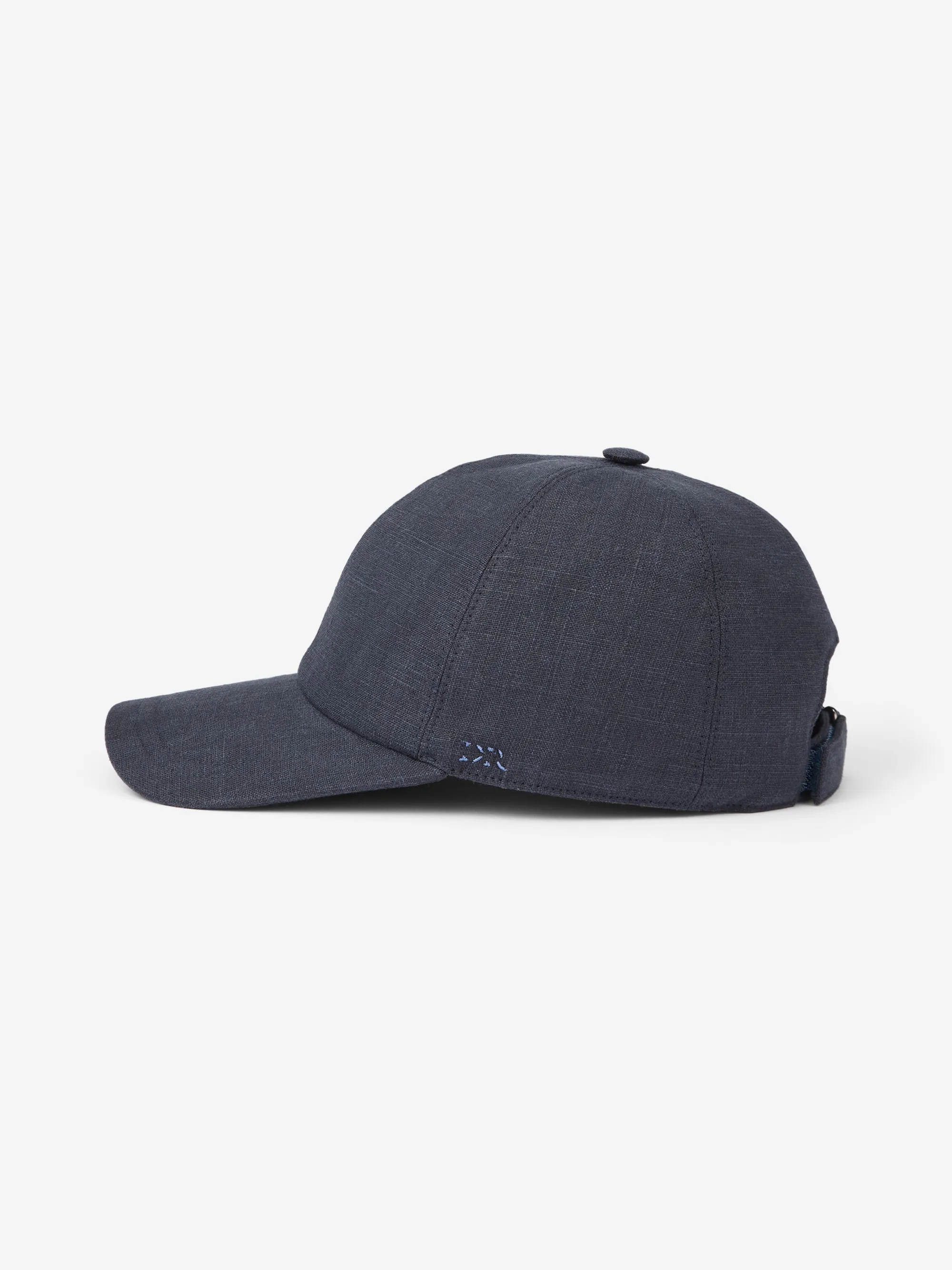 Linen Cap Vienna Navy Blue sold by Derek Rose product image thumbnail 2