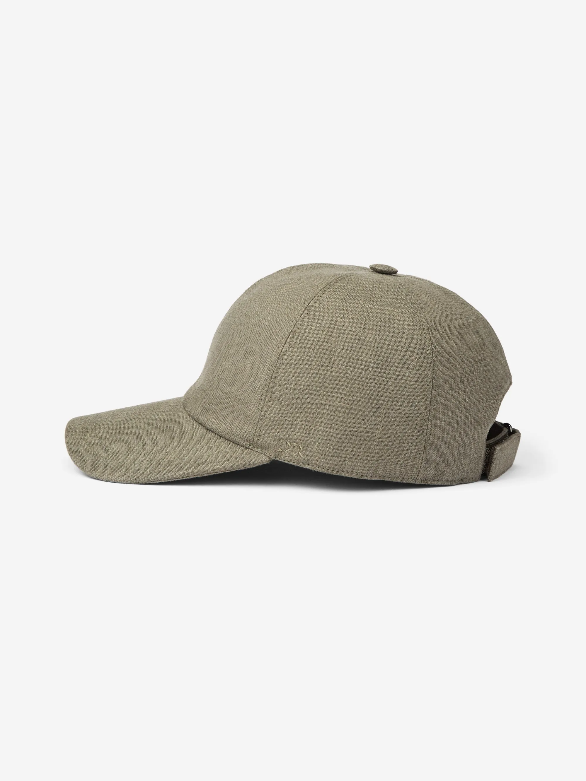 Linen Cap Vienna Khaki sold by Derek Rose product image thumbnail 3