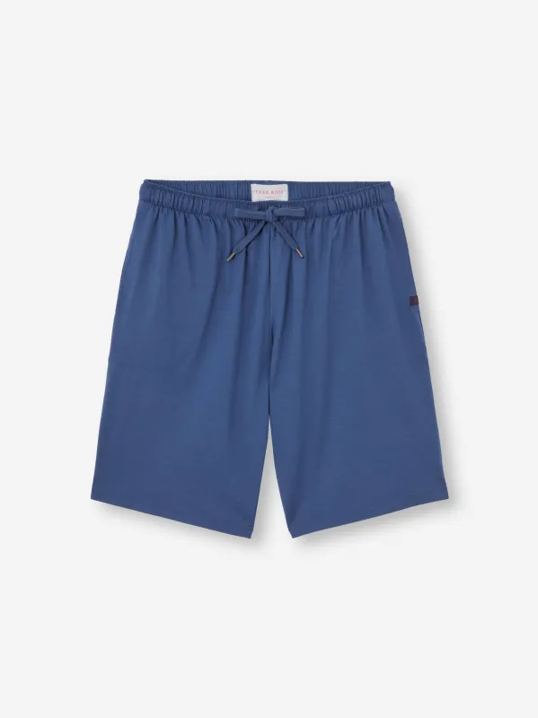 Men's Lounge Shorts Basel Micro Modal Stretch Sapphire sold by Derek Rose
