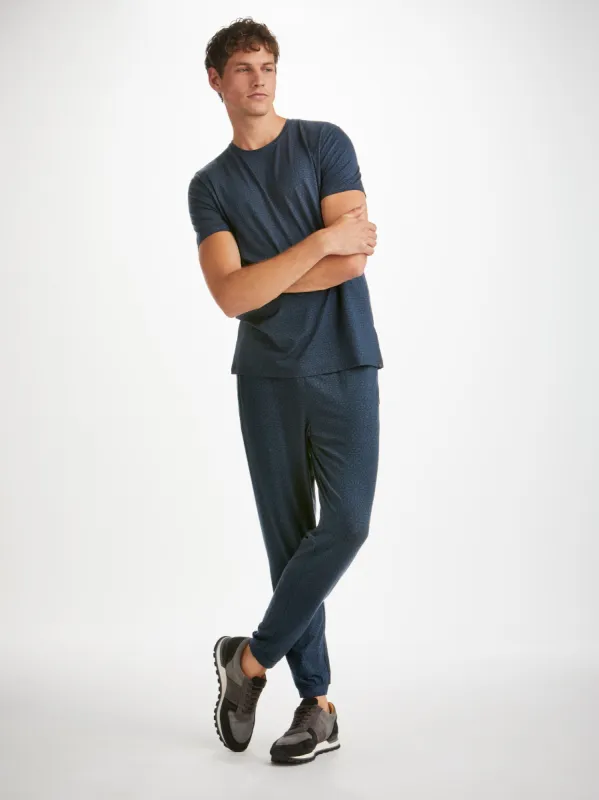 Men's Track Pants London 12 Micro Modal Navy sold by Derek Rose