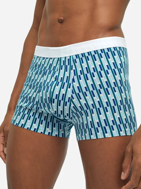Men's Boxer Briefs Geometric 2 Pima Cotton Stretch Multi sold by Derek Rose