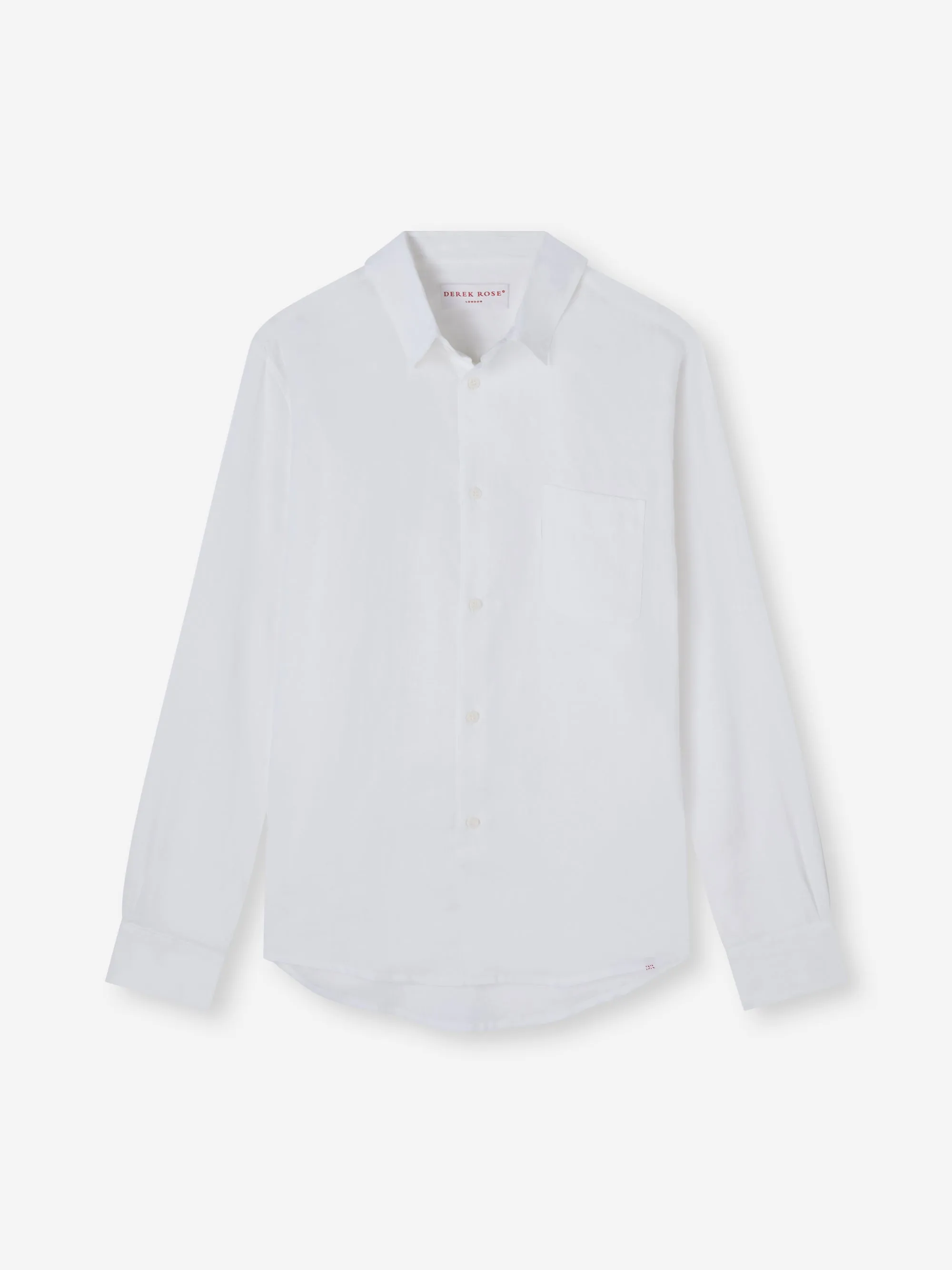 Monaco Linen Shirt Off White sold by Derek Rose product image thumbnail 5