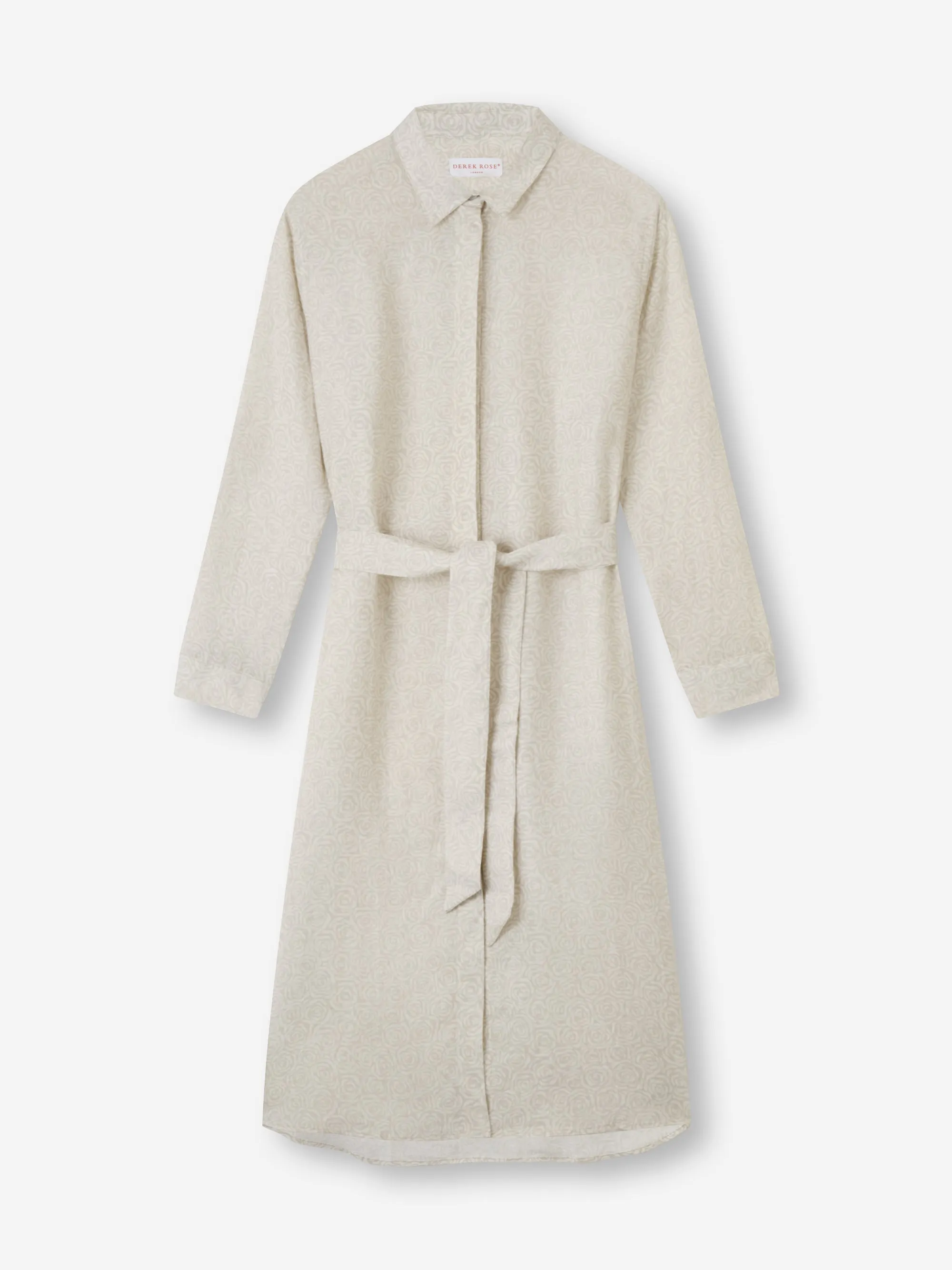 Milan Linen Dress Sand Rose sold by Derek Rose product image thumbnail 5