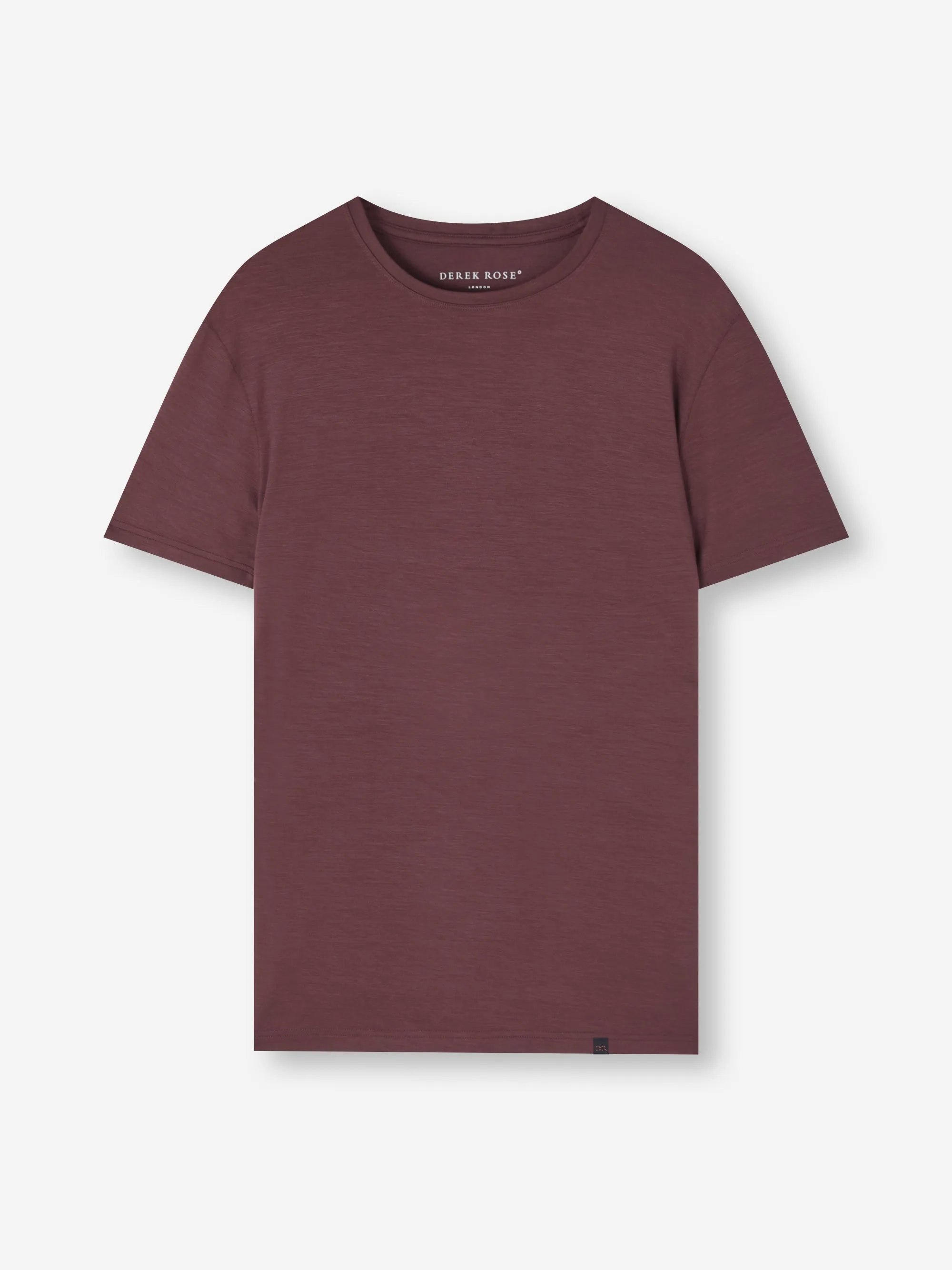 Basel Micro Modal T-Shirt Mahogany Brown sold by Derek Rose product image thumbnail 4