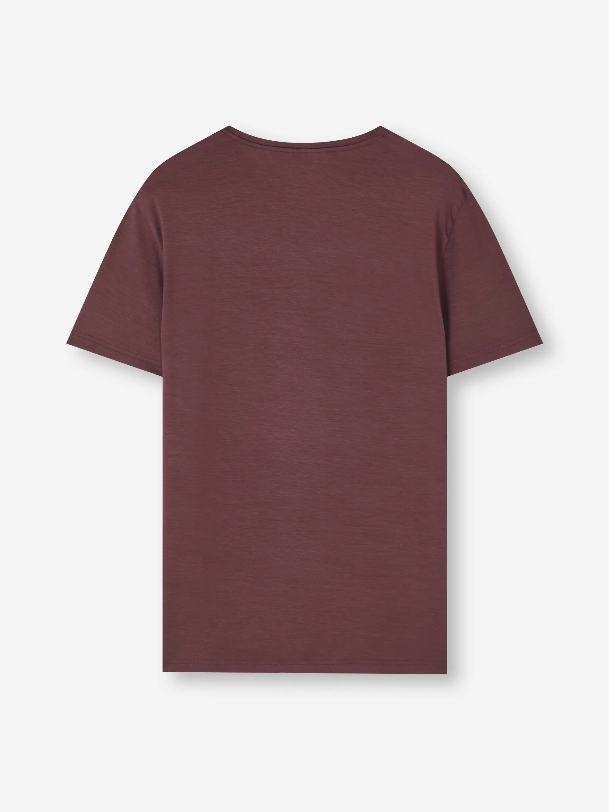 Basel Micro Modal T-Shirt Mahogany Brown sold by Derek Rose product image thumbnail 5
