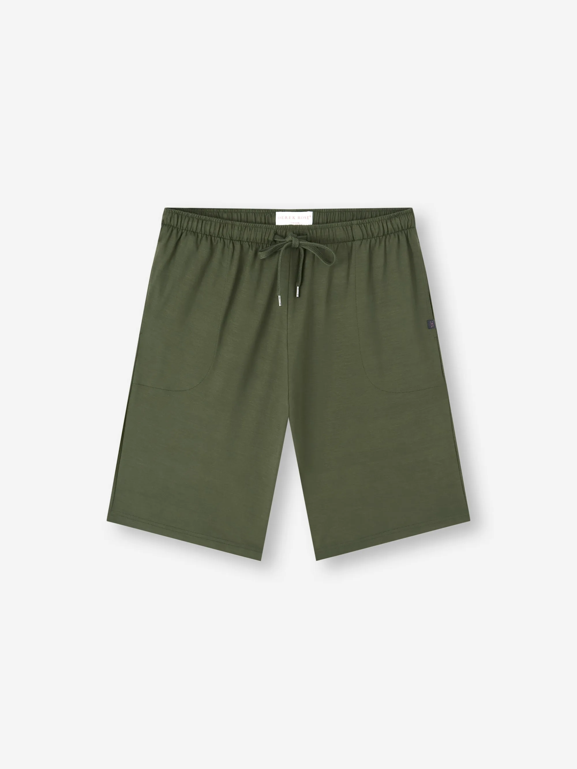 Basel Micro Modal Lounge Shorts Evergreen sold by Derek Rose