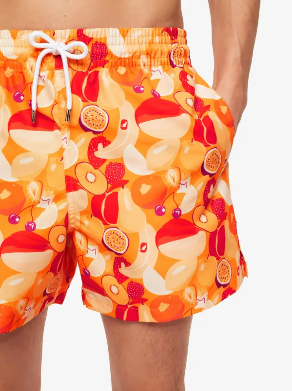 Men's Short Swim Shorts Maui 43 Orange sold by Derek Rose