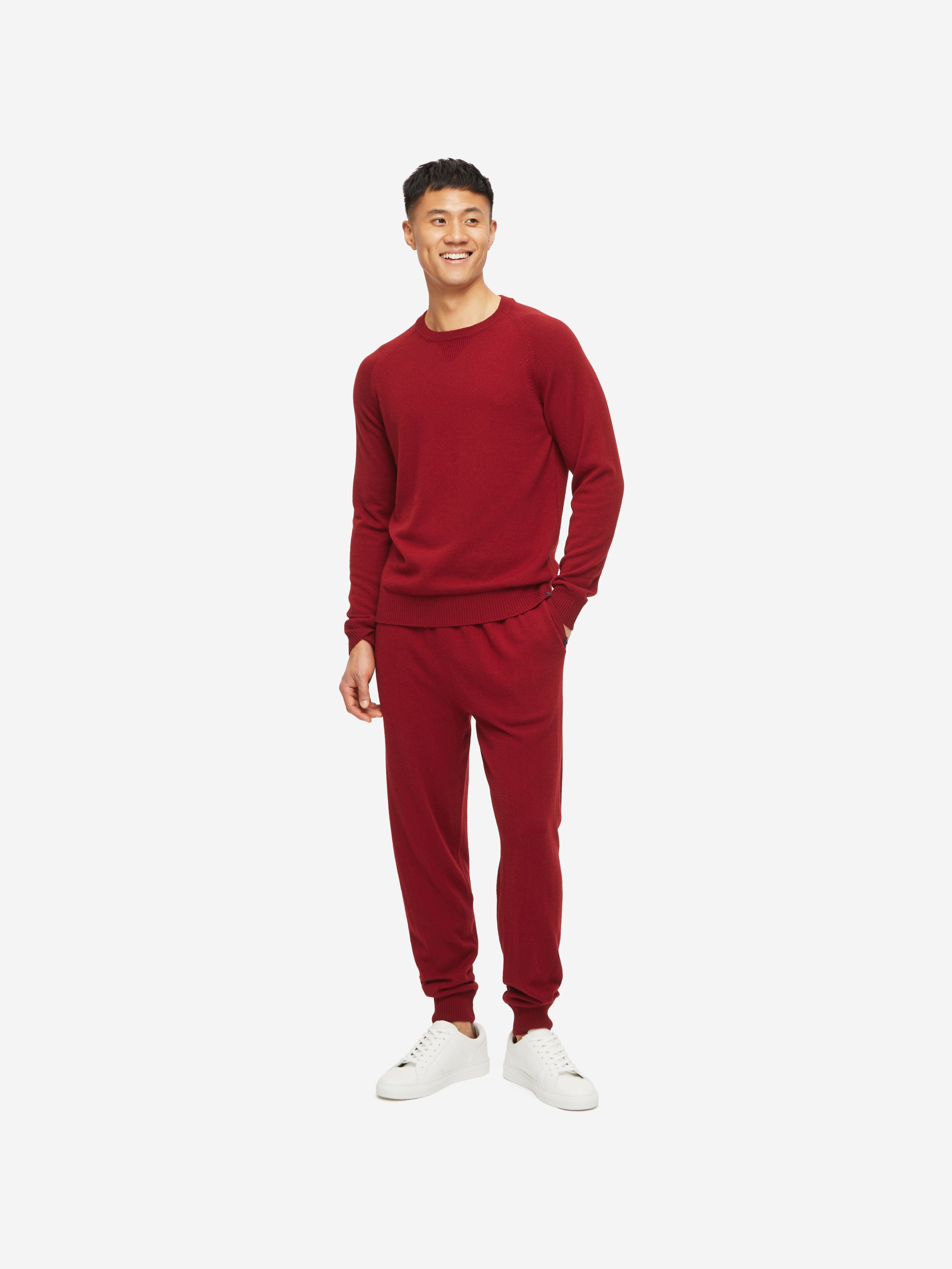 Men's Track Pants Finley Cashmere Ruby sold by Derek Rose product image thumbnail 3