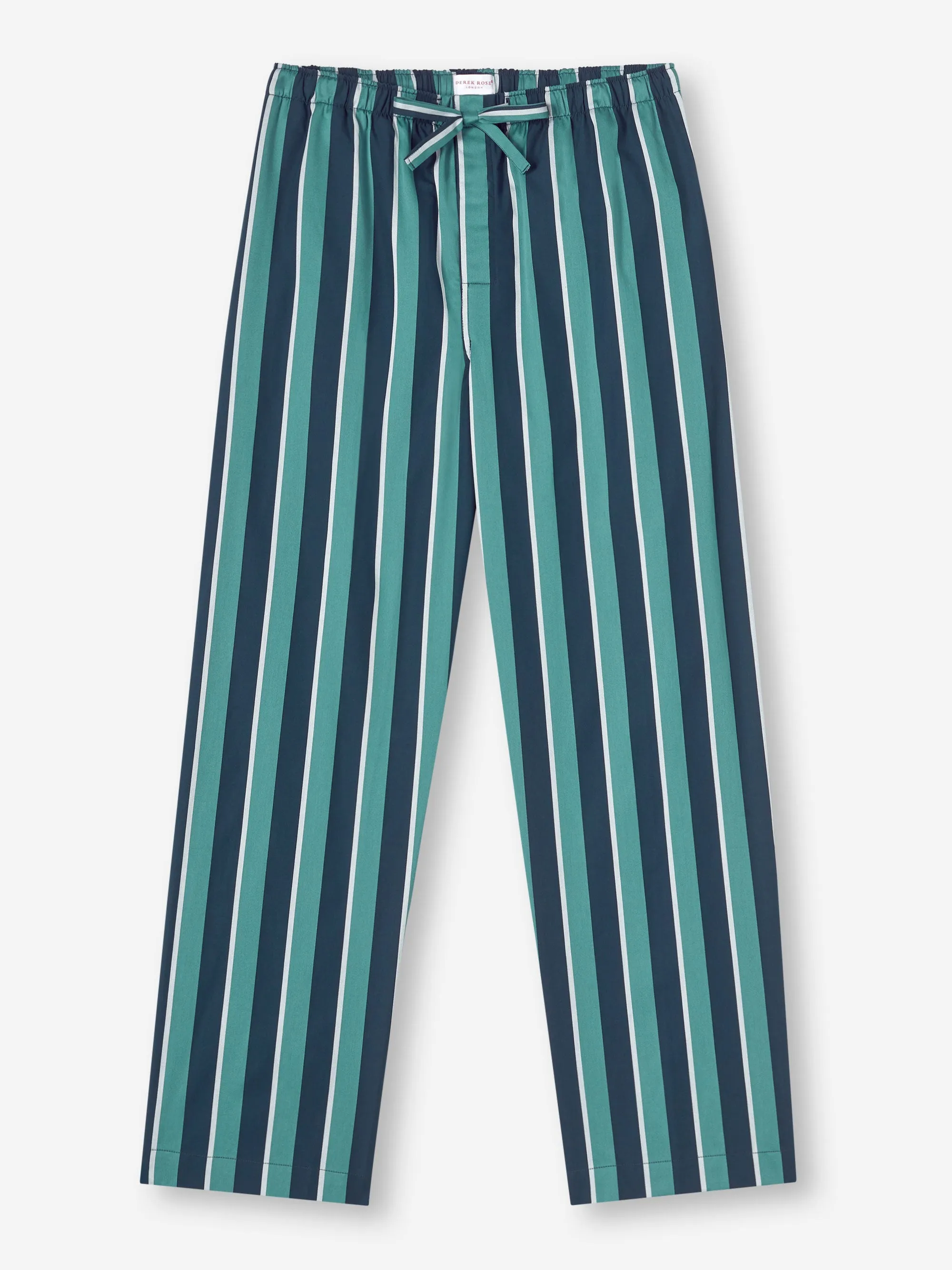 Men's Lounge Trousers Royal 221 Cotton Teal sold by Derek Rose product image thumbnail 2