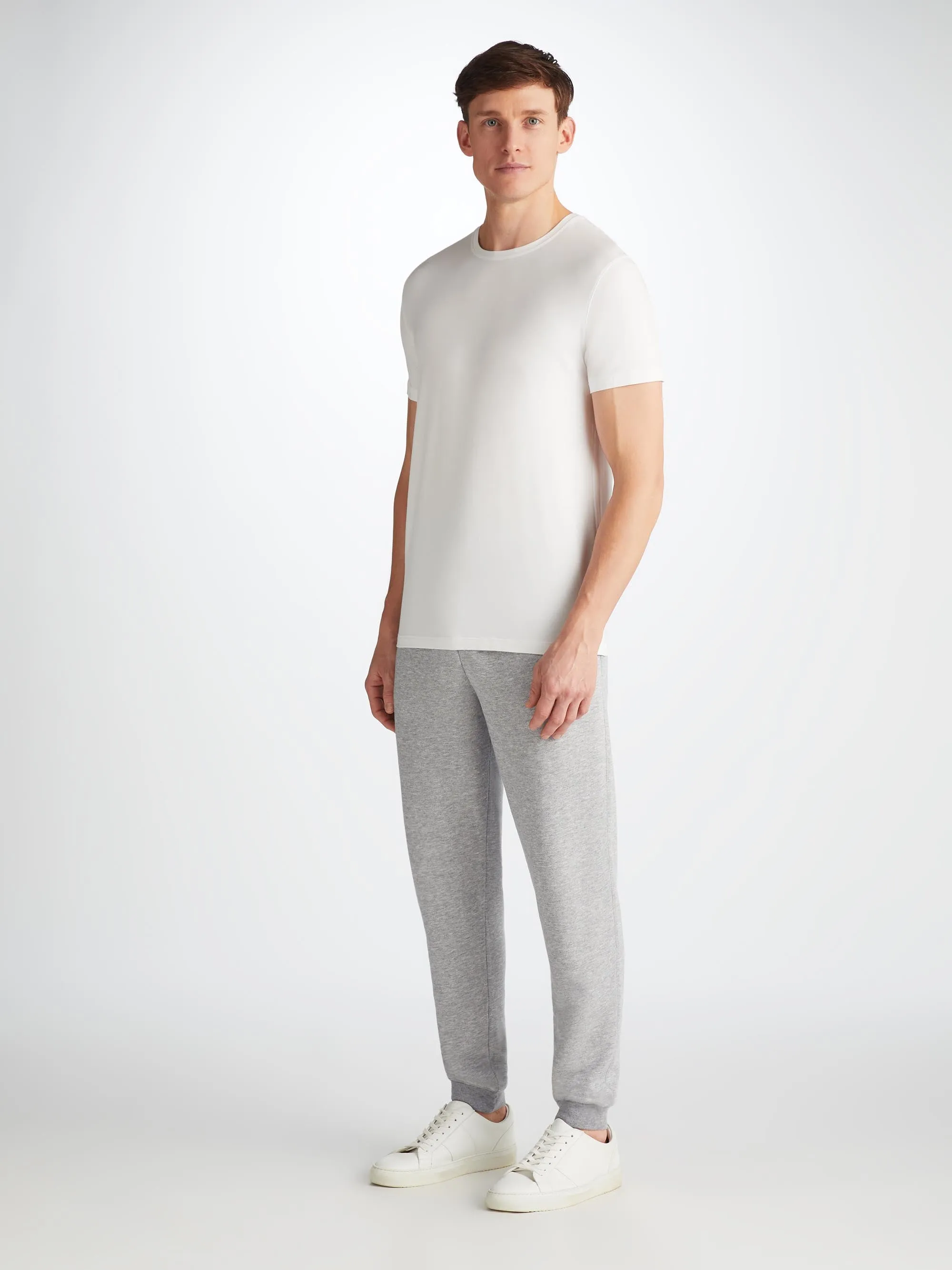 Men's Sweatpants Quinn Cotton Modal Silver sold by Derek Rose product image thumbnail 3