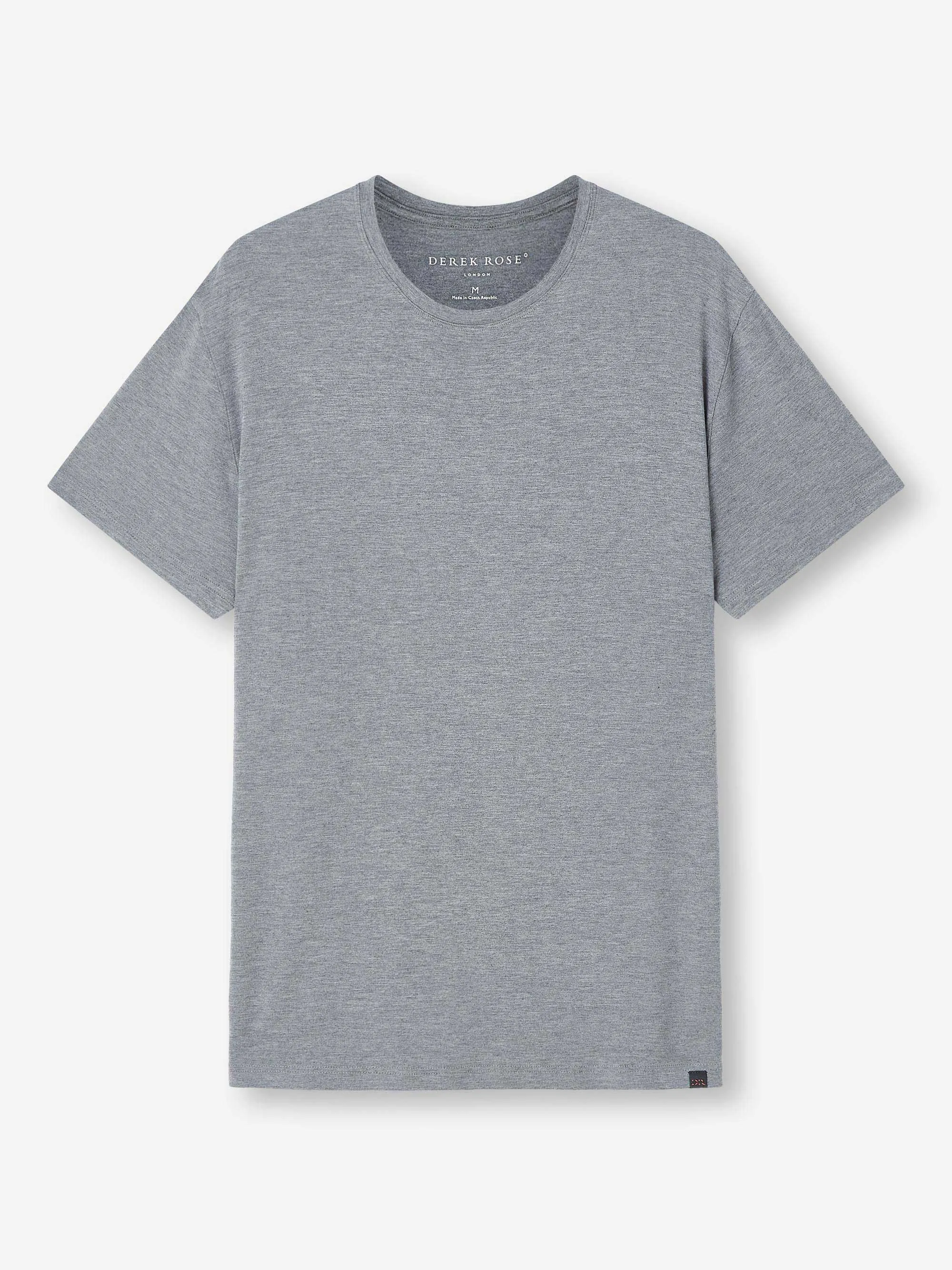 Marlowe Micro Modal T-Shirt Charcoal Gray sold by Derek Rose product image thumbnail 2