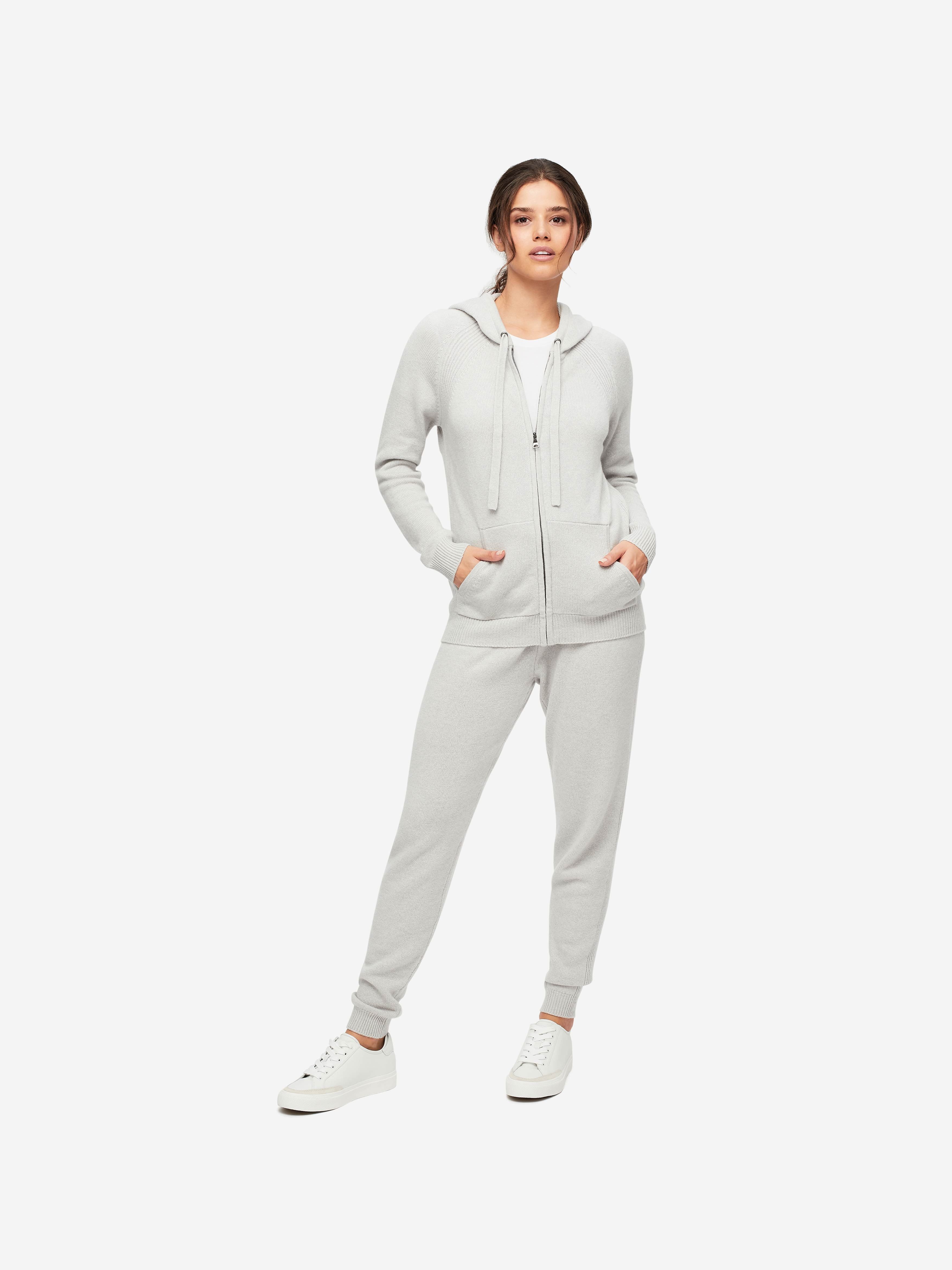Women's Hoodie Daphne Cashmere Silver sold by Derek Rose product image thumbnail 3