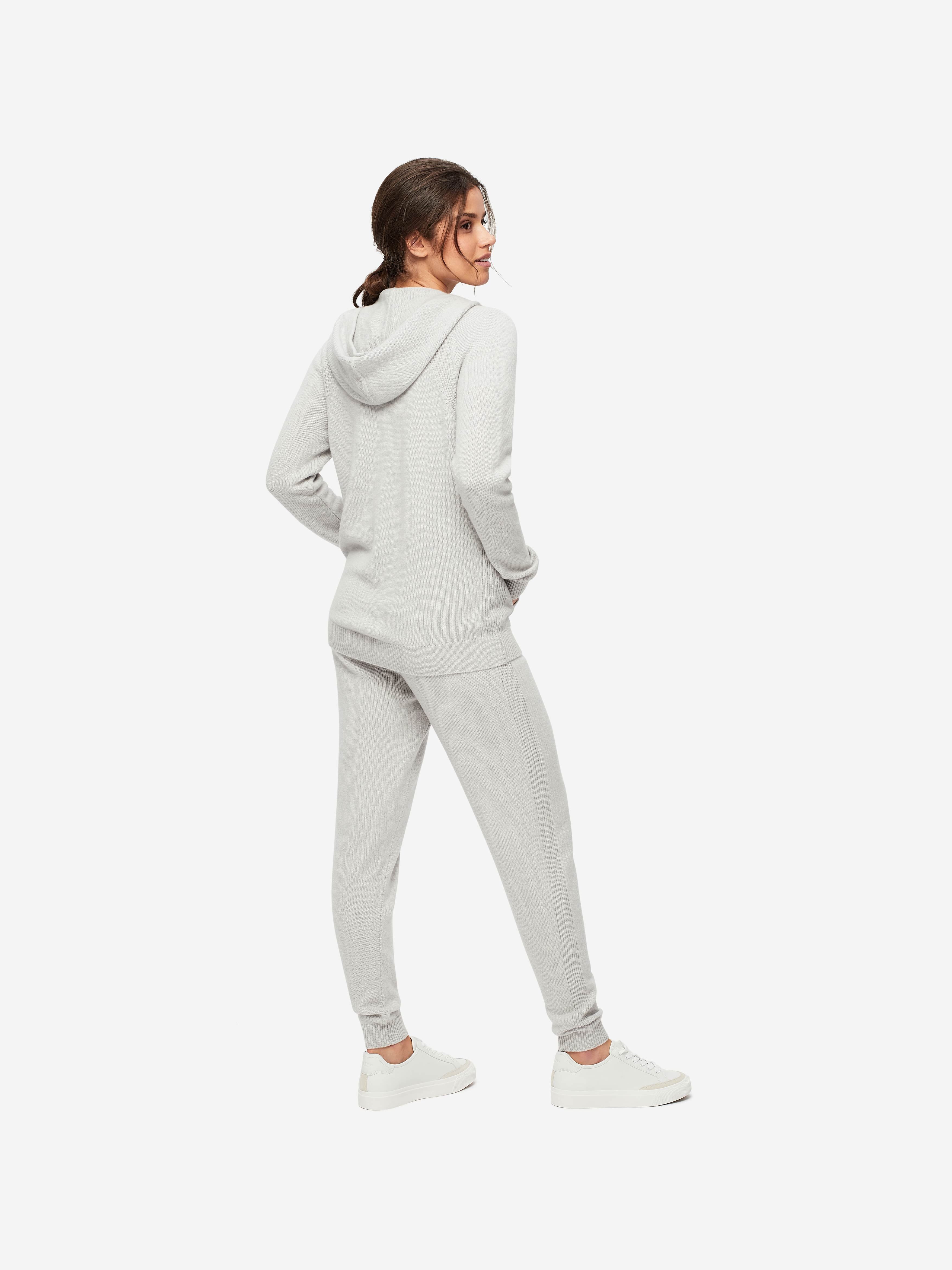 Women's Hoodie Daphne Cashmere Silver sold by Derek Rose product image thumbnail 4
