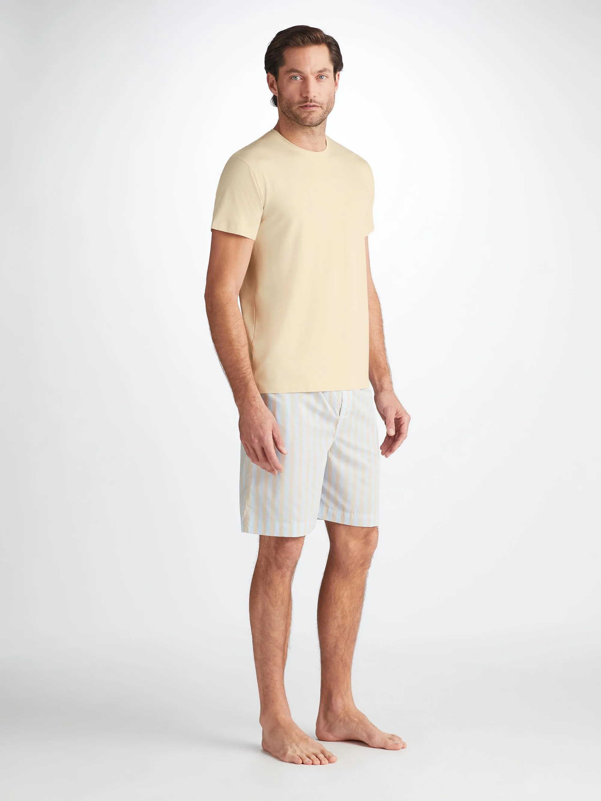 Men's T-Shirt Basel Micro Modal Stretch Ecru sold by Derek Rose