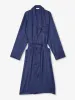 Men's Robe Woburn 8 Silk Satin Navy sold by Derek Rose