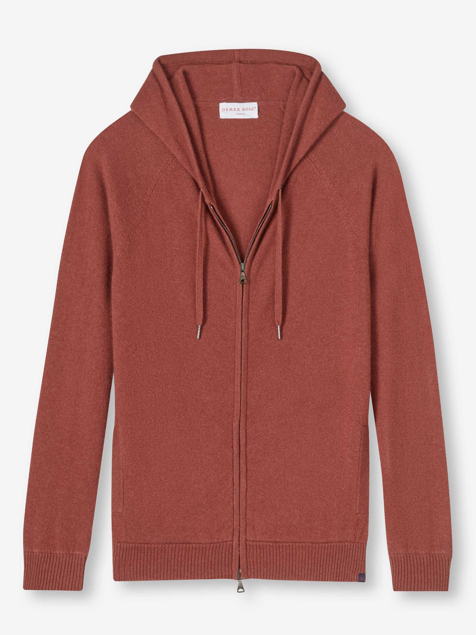 Men's Hoodie Finley Cashmere Brown sold by Derek Rose product image thumbnail 2