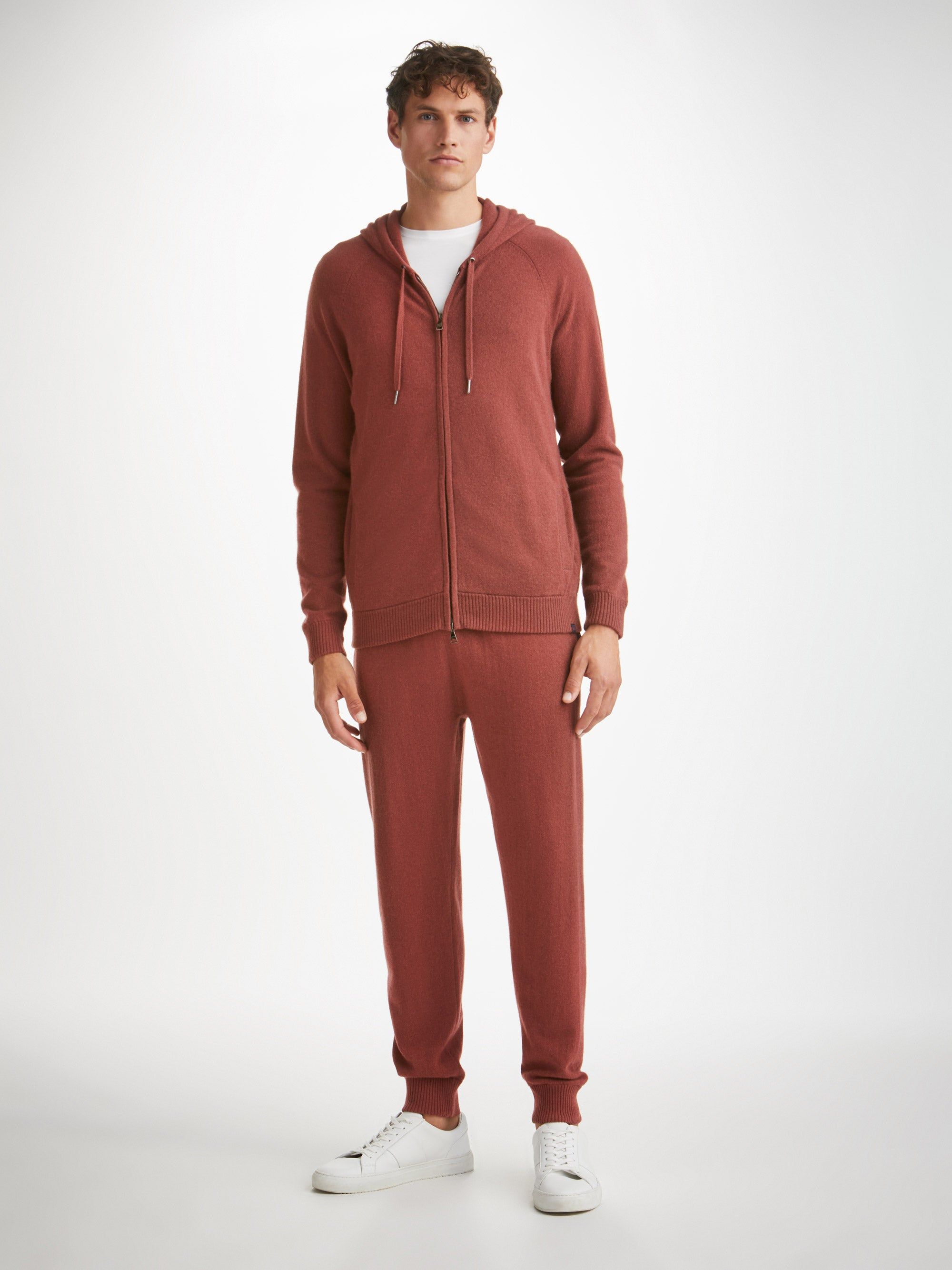 Men's Hoodie Finley Cashmere Brown sold by Derek Rose product image thumbnail 3