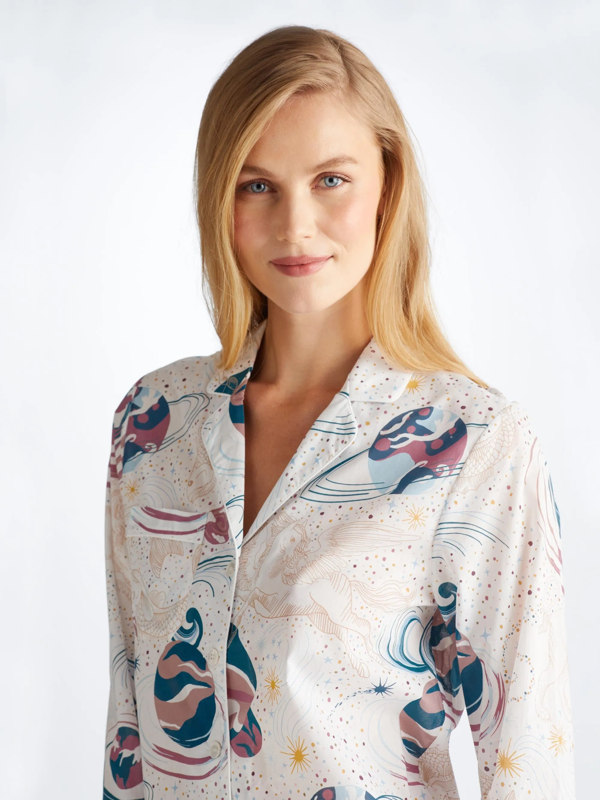 Women's Pajamas Ledbury 76 Cotton Batiste White sold by Derek Rose