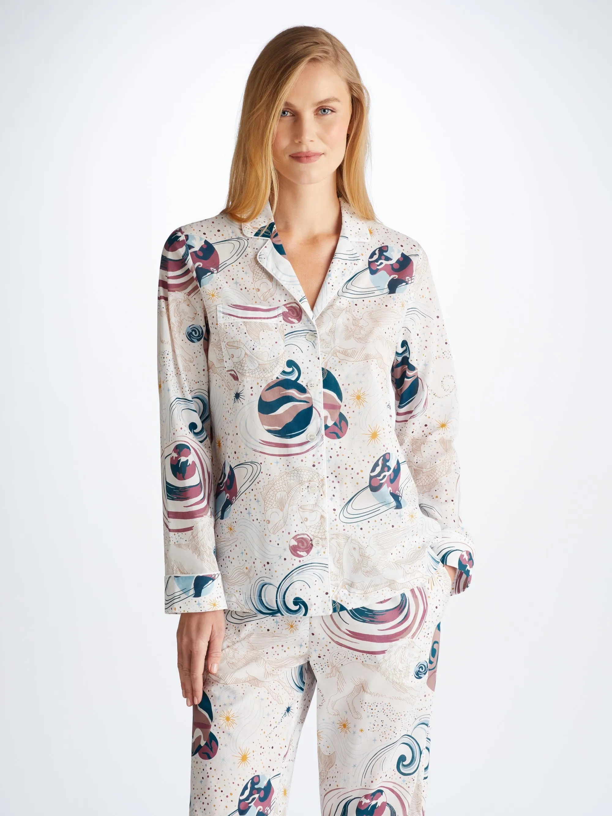 Women's Pajamas Ledbury 76 Cotton Batiste White sold by Derek Rose product image thumbnail 5