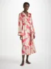 Women's Long Dressing Gown Brindisi 96 Silk Satin Cream sold by Derek Rose