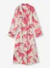 Women's Long Dressing Gown Brindisi 96 Silk Satin Cream sold by Derek Rose