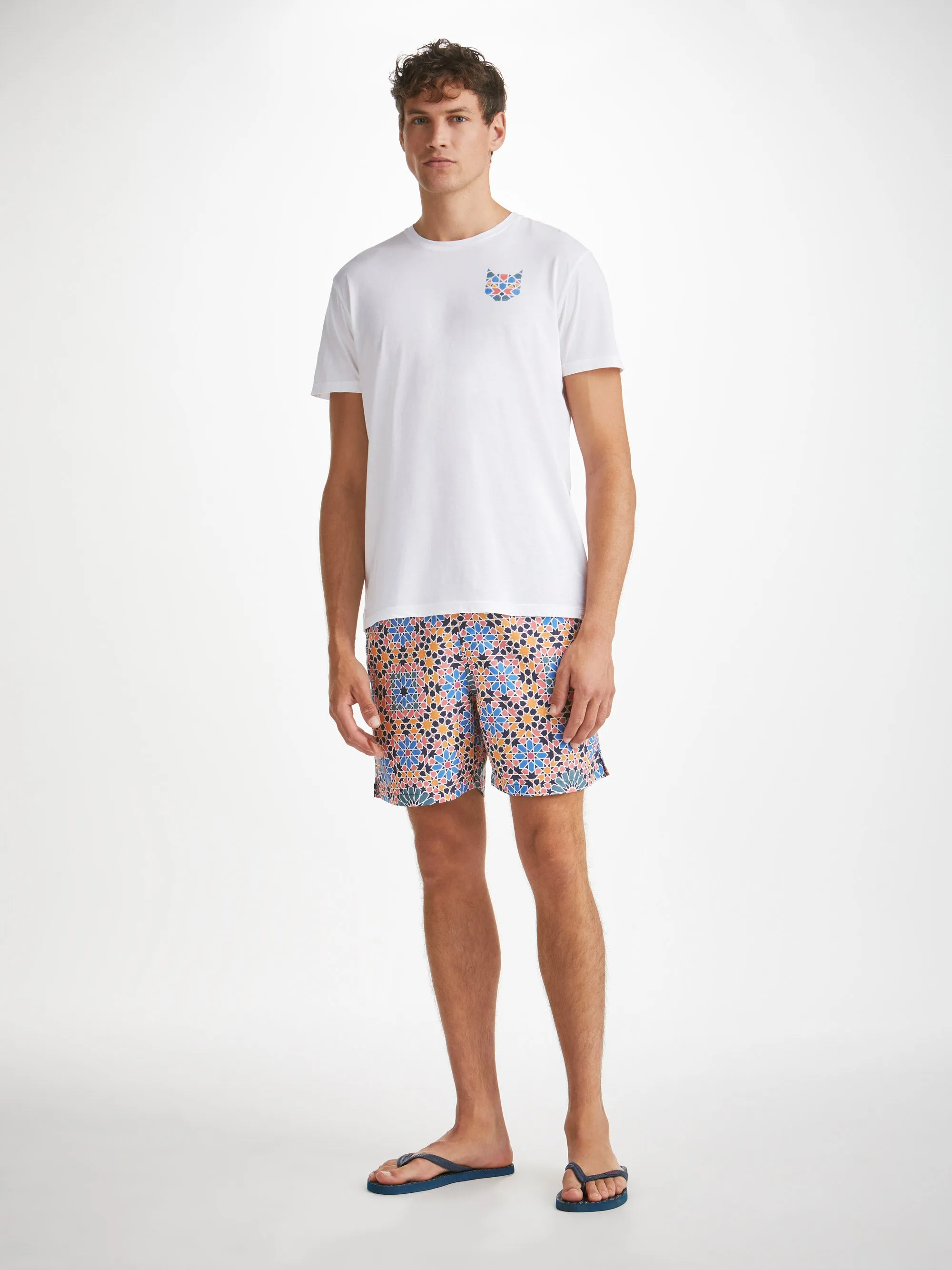 Men's T-Shirt Ripley 17 Pima Cotton White sold by Derek Rose product image thumbnail 3