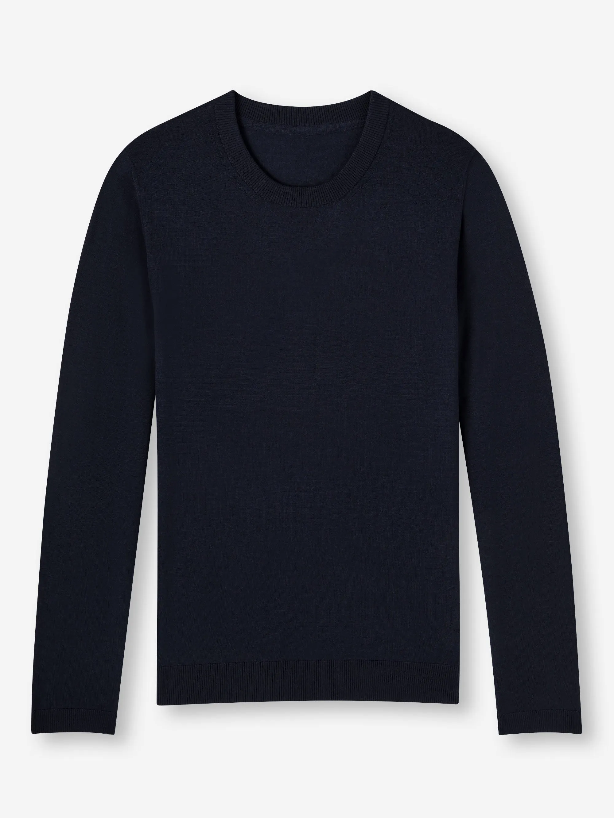 Men's Sweater Orson Merino Wool Navy sold by Derek Rose product image thumbnail 2