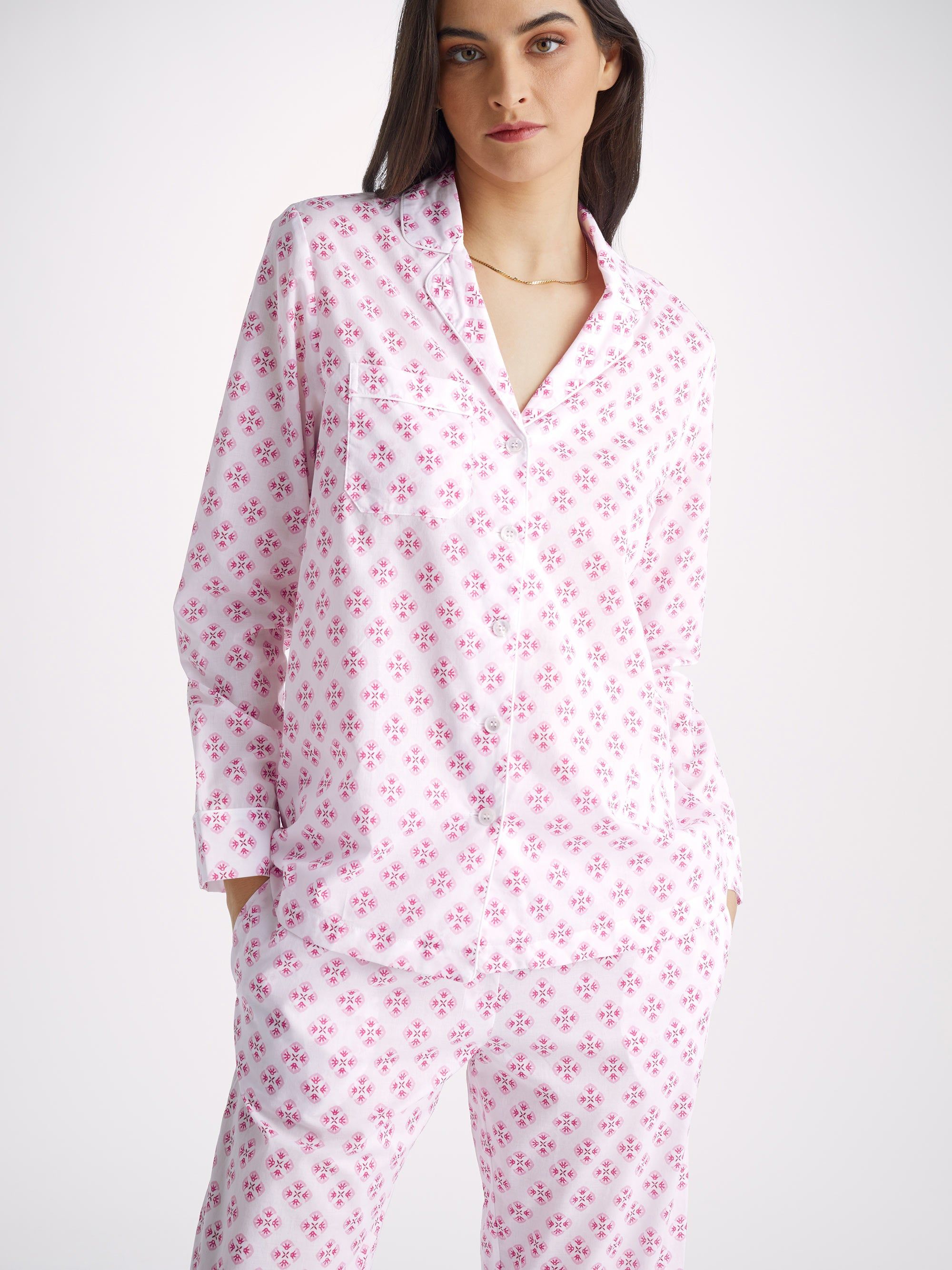 Women's Pyjamas Ledbury 62 Cotton Batiste White sold by Derek Rose product image thumbnail 3