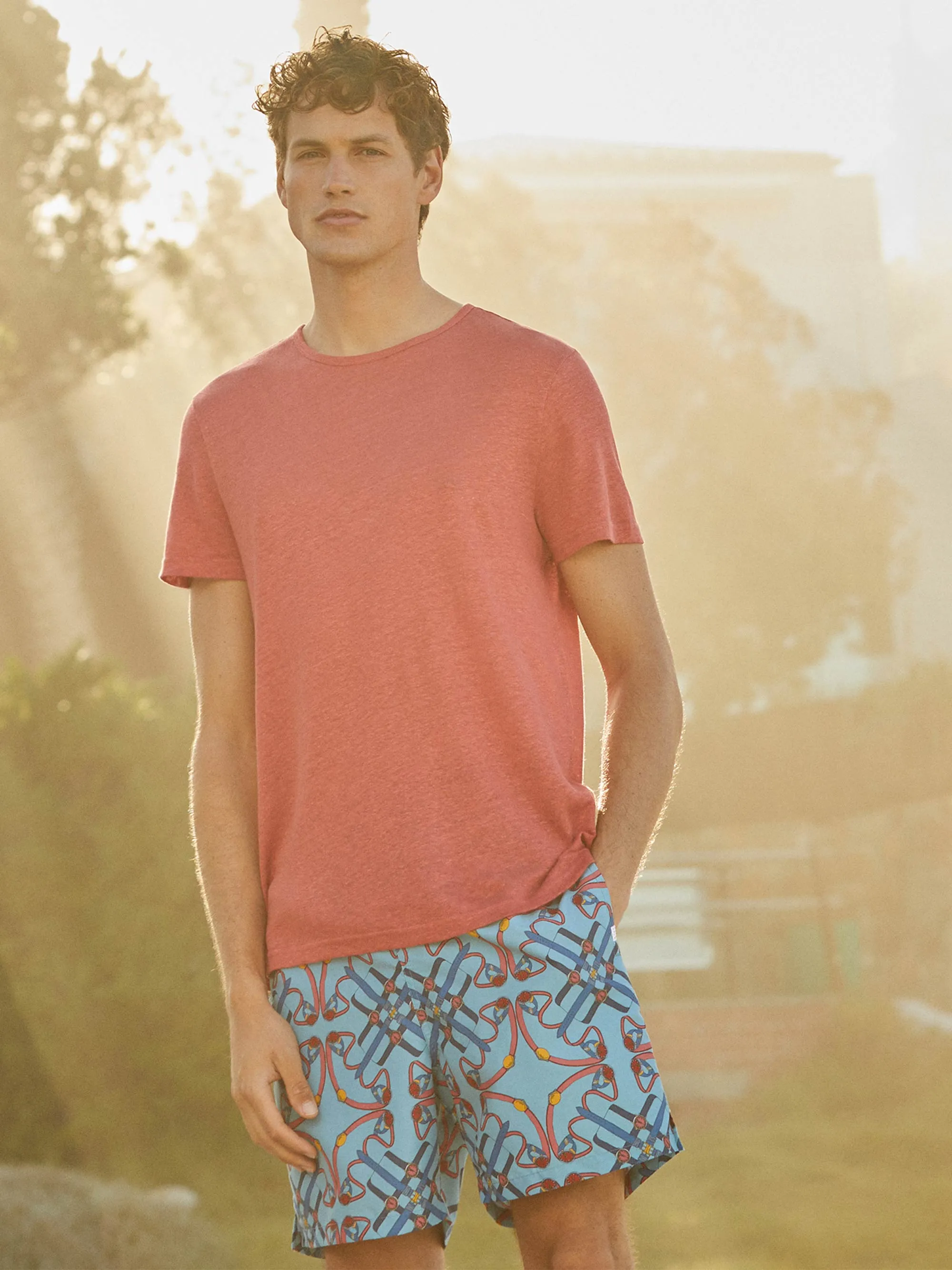 Men's T-Shirt Jordan Linen Soft Red sold by Derek Rose product image thumbnail 3