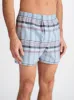 Men's Classic Fit Boxers Barker 38 Cotton Blue sold by Derek Rose
