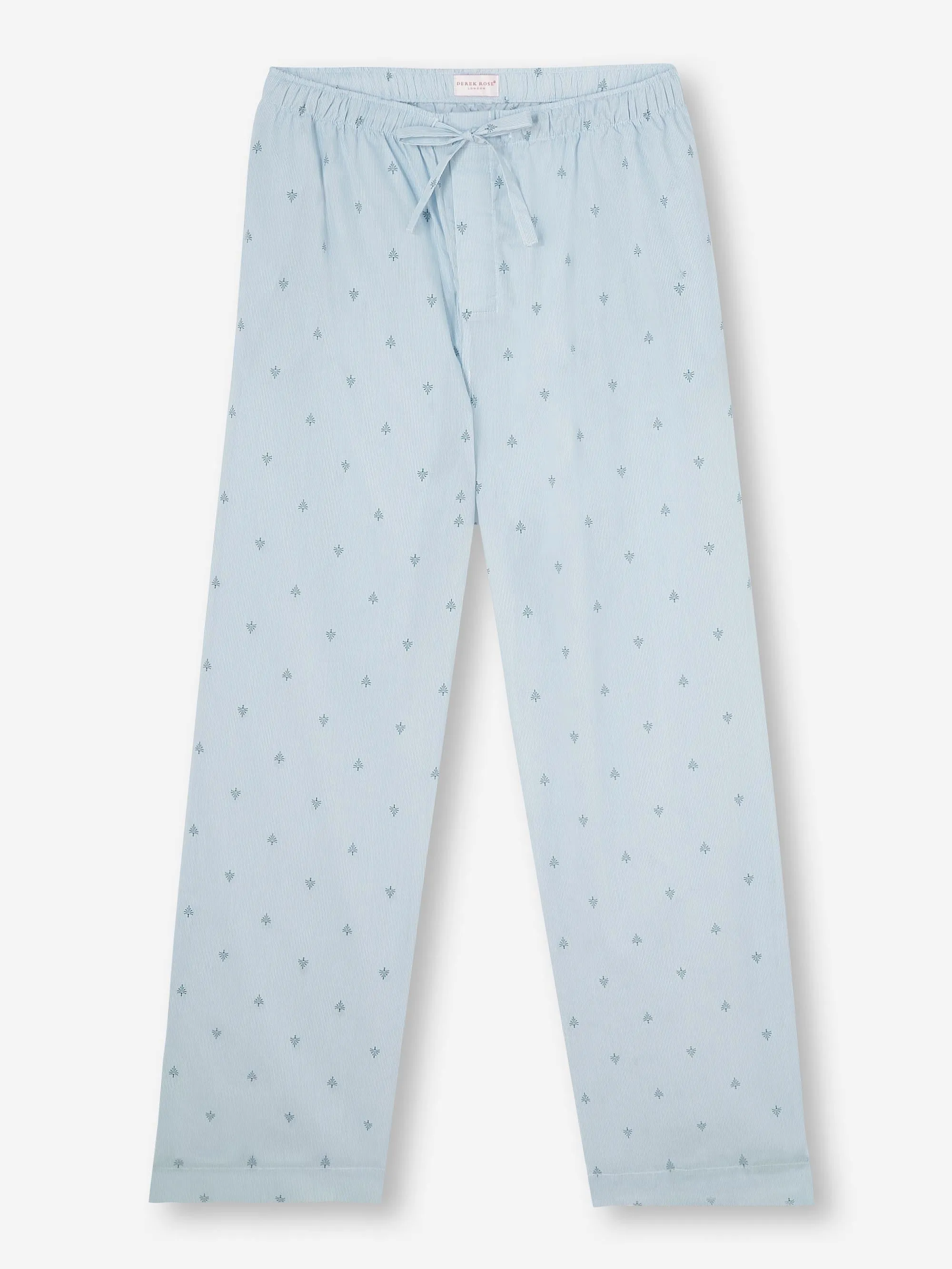Men's Lounge Pants Nelson 100 Cotton Batiste Blue sold by Derek Rose product image thumbnail 2