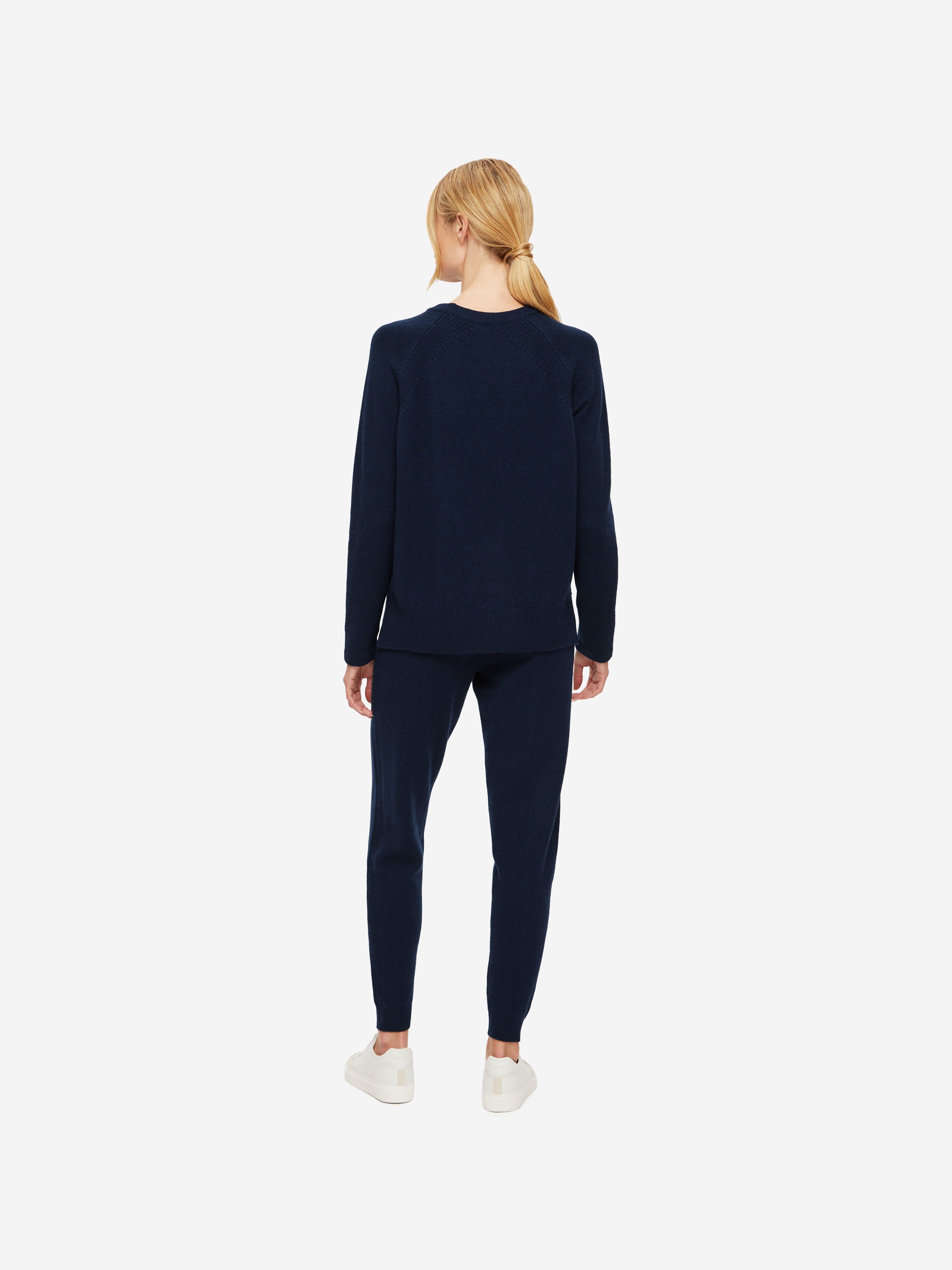Women's Sweater Daphne Cashmere Navy sold by Derek Rose product image thumbnail 4