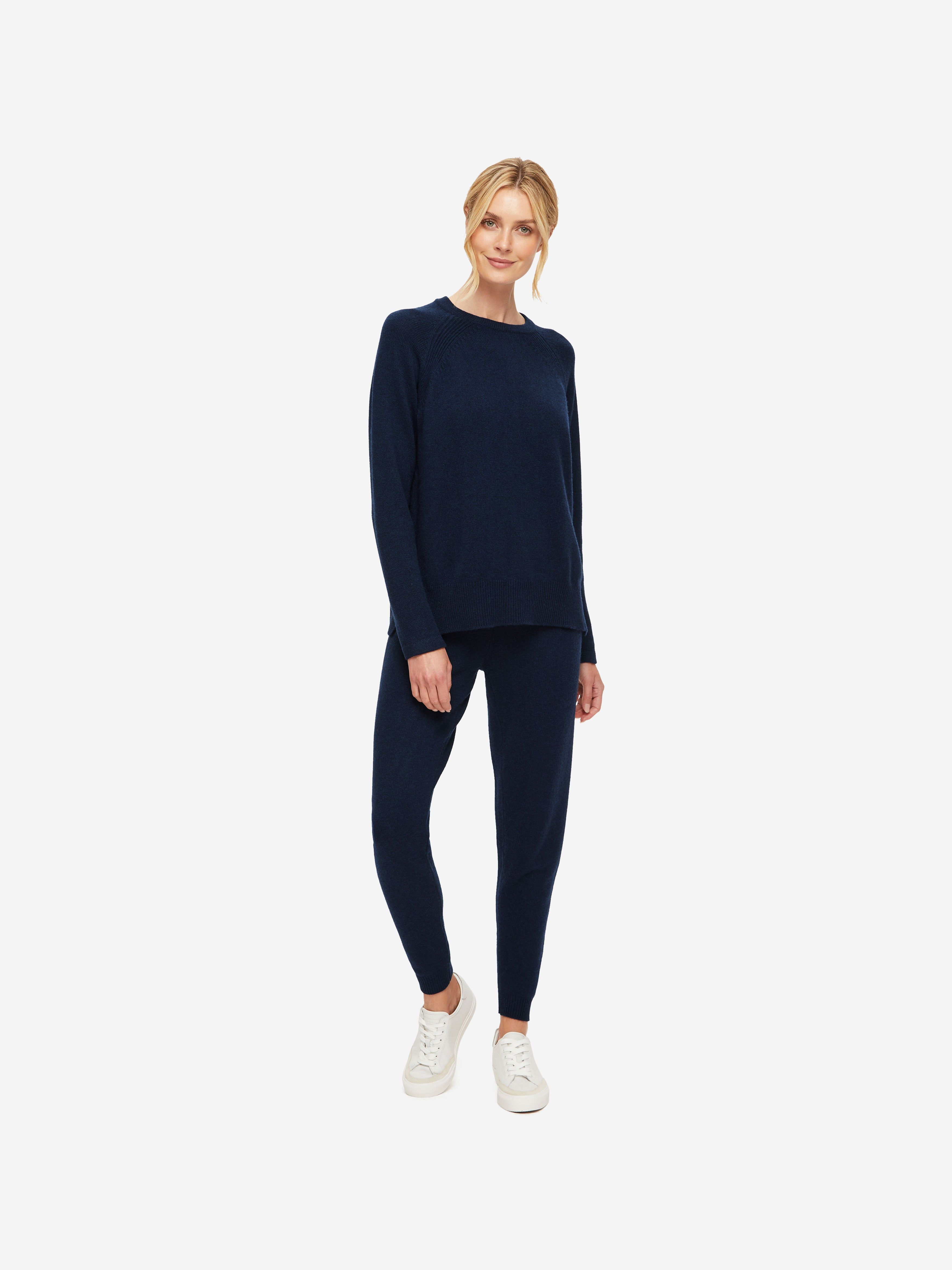 Women's Sweater Daphne Cashmere Navy sold by Derek Rose product image thumbnail 3