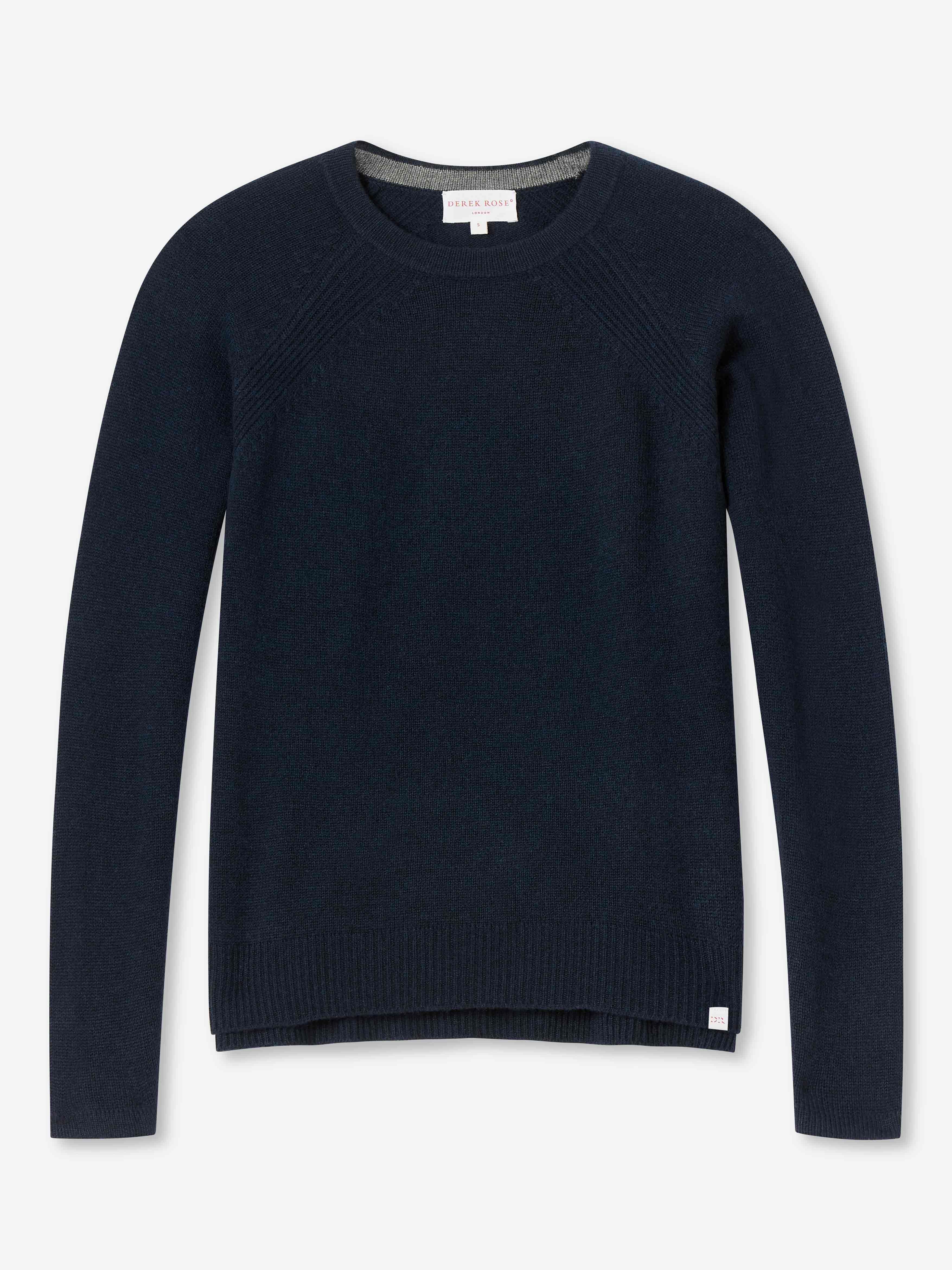 Women's Sweater Daphne Cashmere Navy sold by Derek Rose product image thumbnail 2