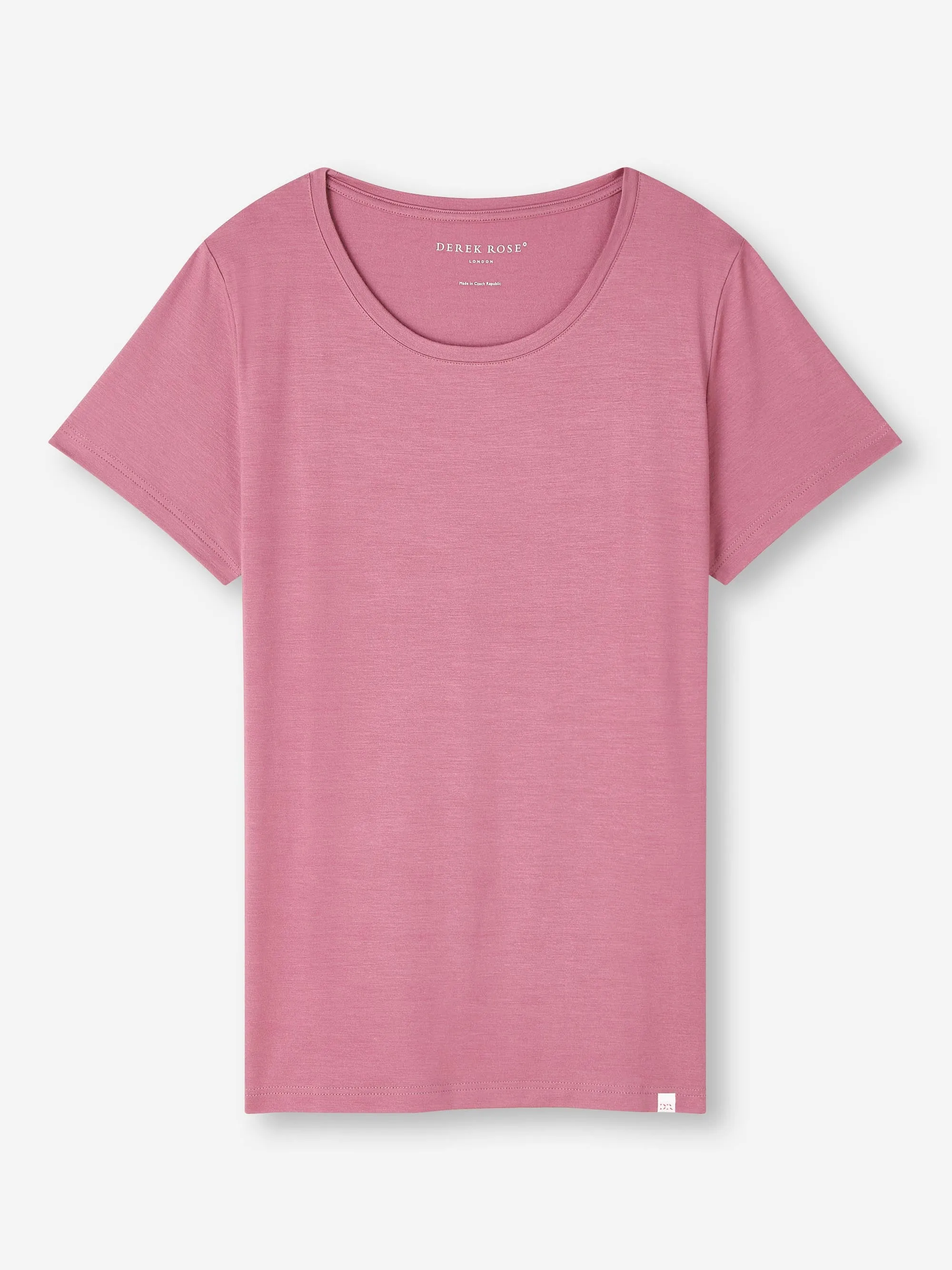 Women's T-Shirt Lara Micro Modal Stretch Orchid Purple sold by Derek Rose product image thumbnail 2