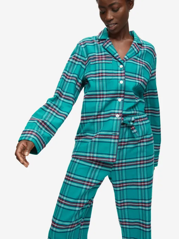 Women's Pyjamas Kelburn 25 Brushed Cotton Multi sold by Derek Rose